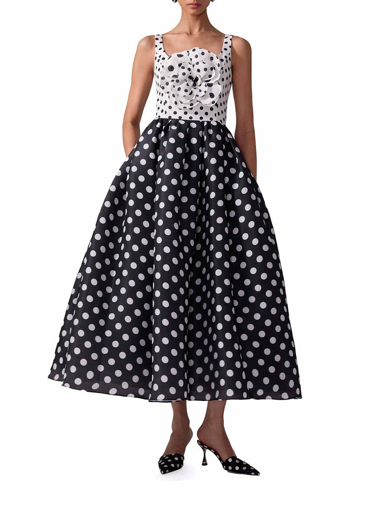 carolina herrera green polka dot dress Abercrombie Wrap Dress – Fashion of Seasons Past main image 1