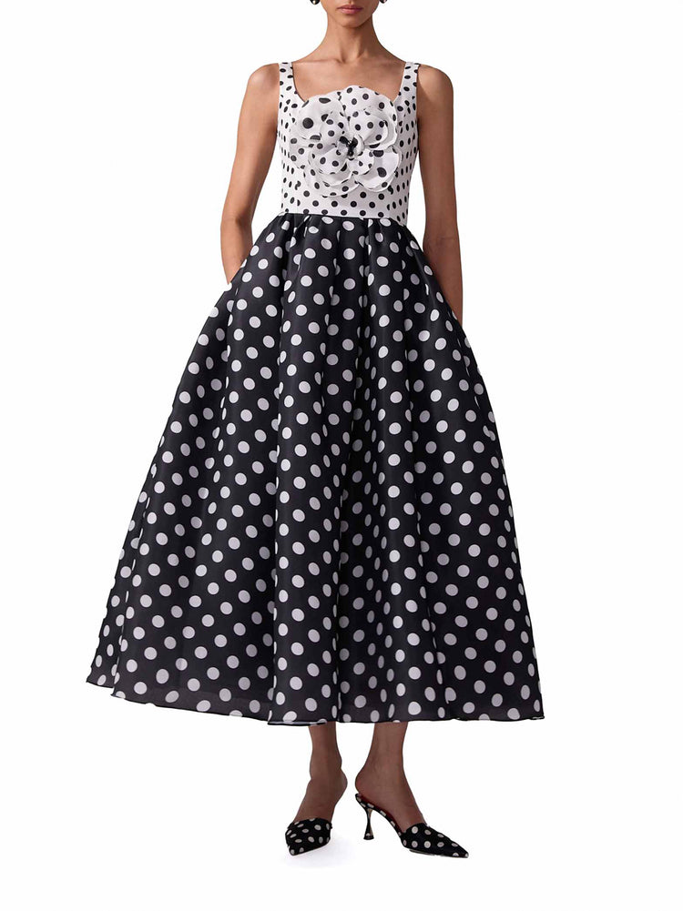 estella.k エステラケー Harper Polka-dot dress Harper Polka-dot Dress -BLK dot- – Estella.K