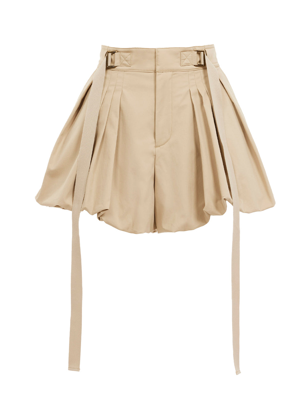 Cotton Gabardine Mini Balloon Shorts
