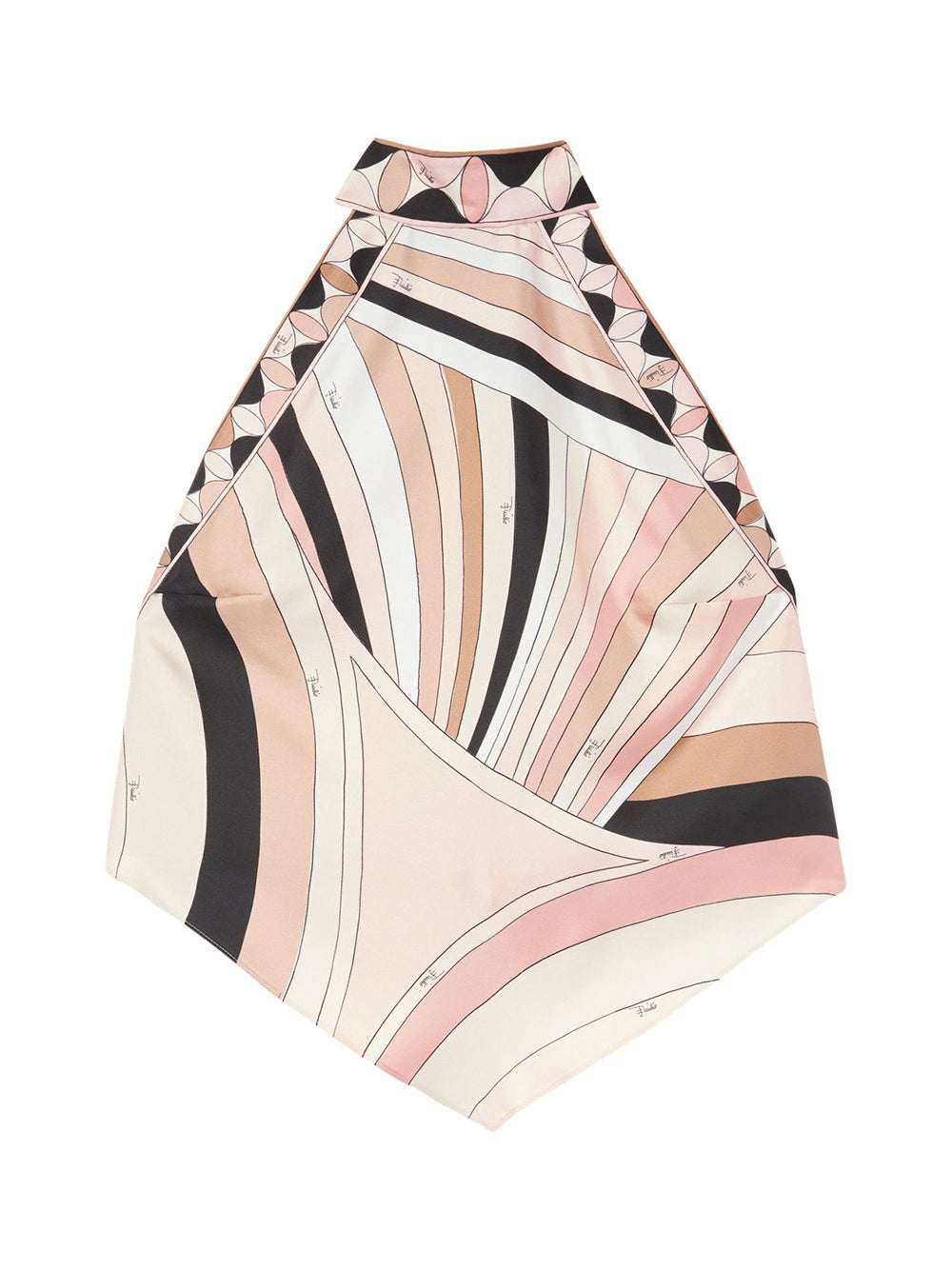 Iride Print Silk Twill Top