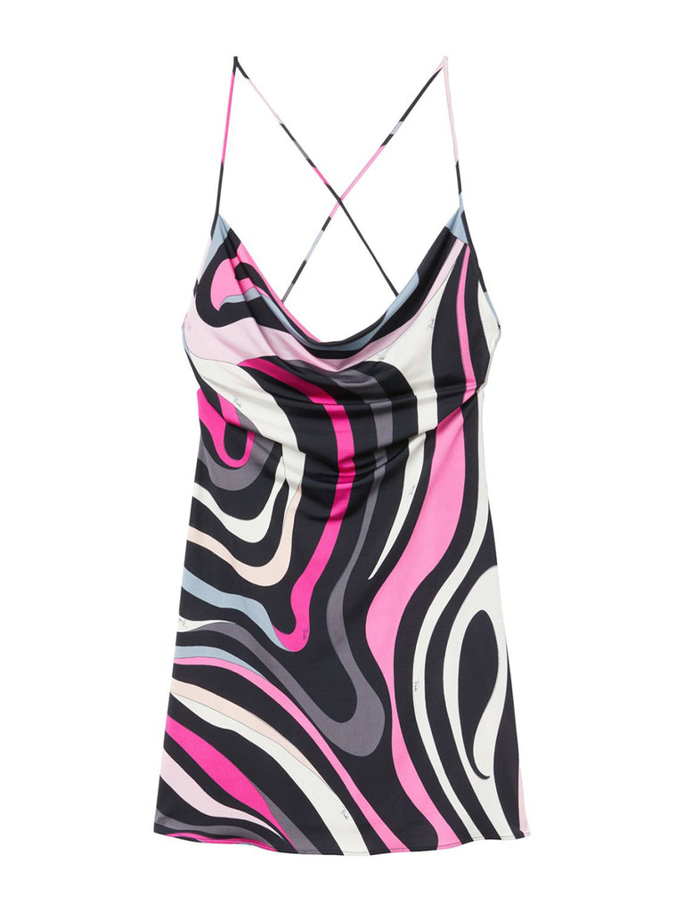 pucci marmo mini dress PUCCI Marmo-print Short Dress | Pink