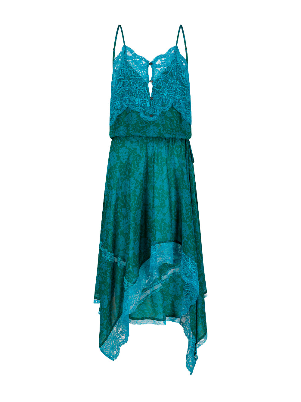 Dallie Asymmetrical Slip Dress