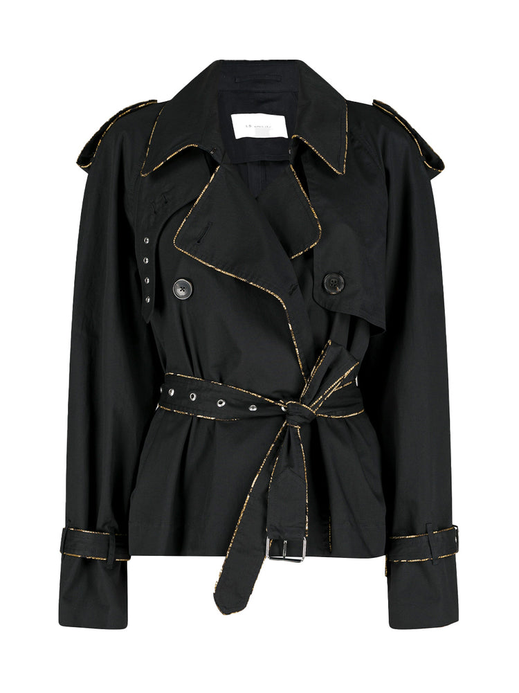 トレンチコート DRIES VAN NOTEN RISTO SHORT TRENCH COAT IN COTTON Dries Van Noten Risto Belted Short Trench Coat | Neiman Marcus