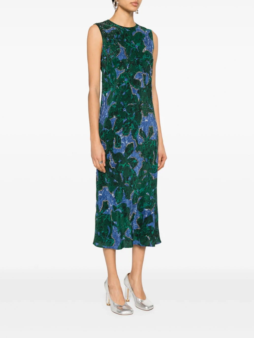 Depal Embellished Midi Dress