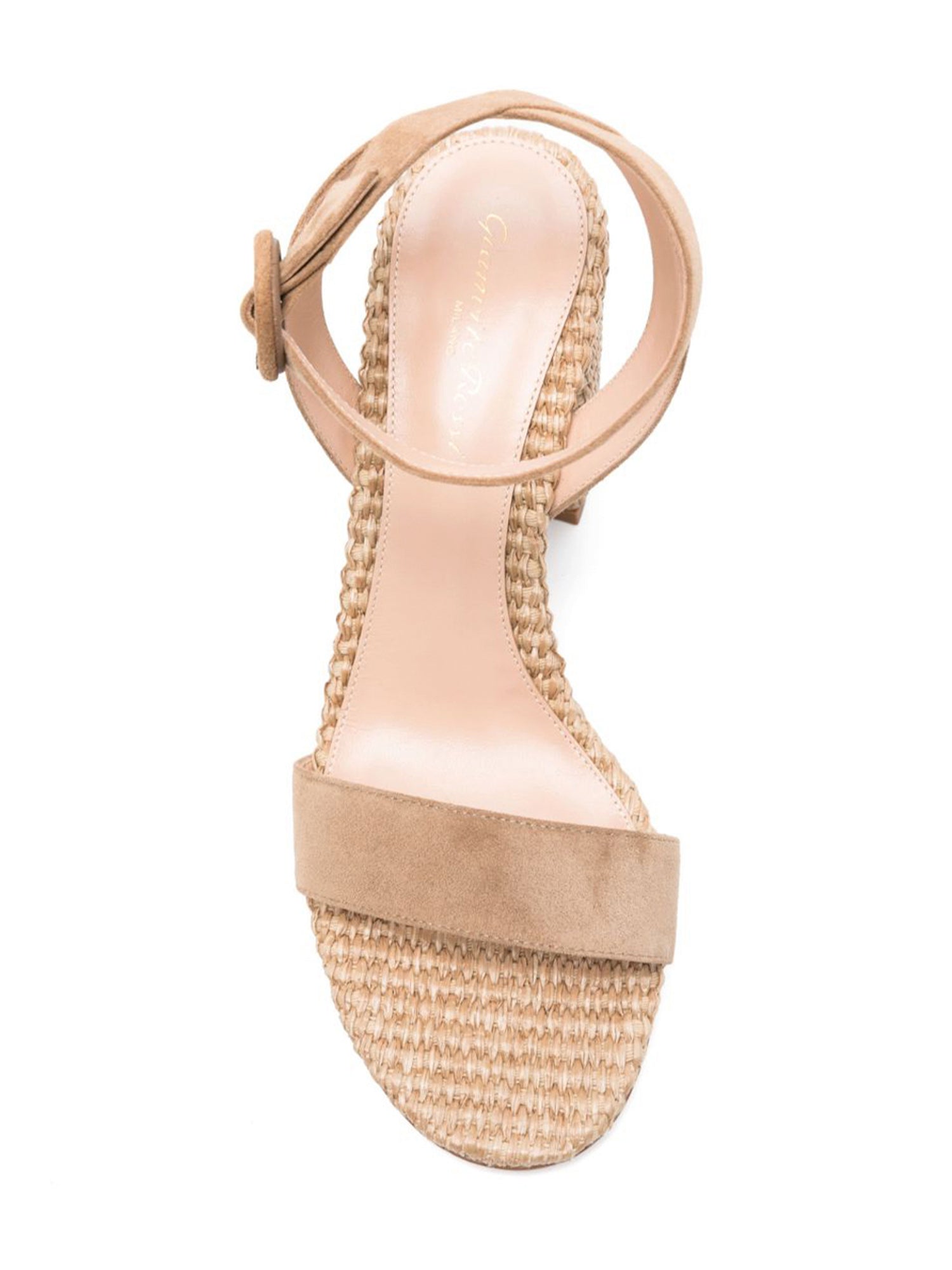 Luana Suede and Raffia Heeled Sandals