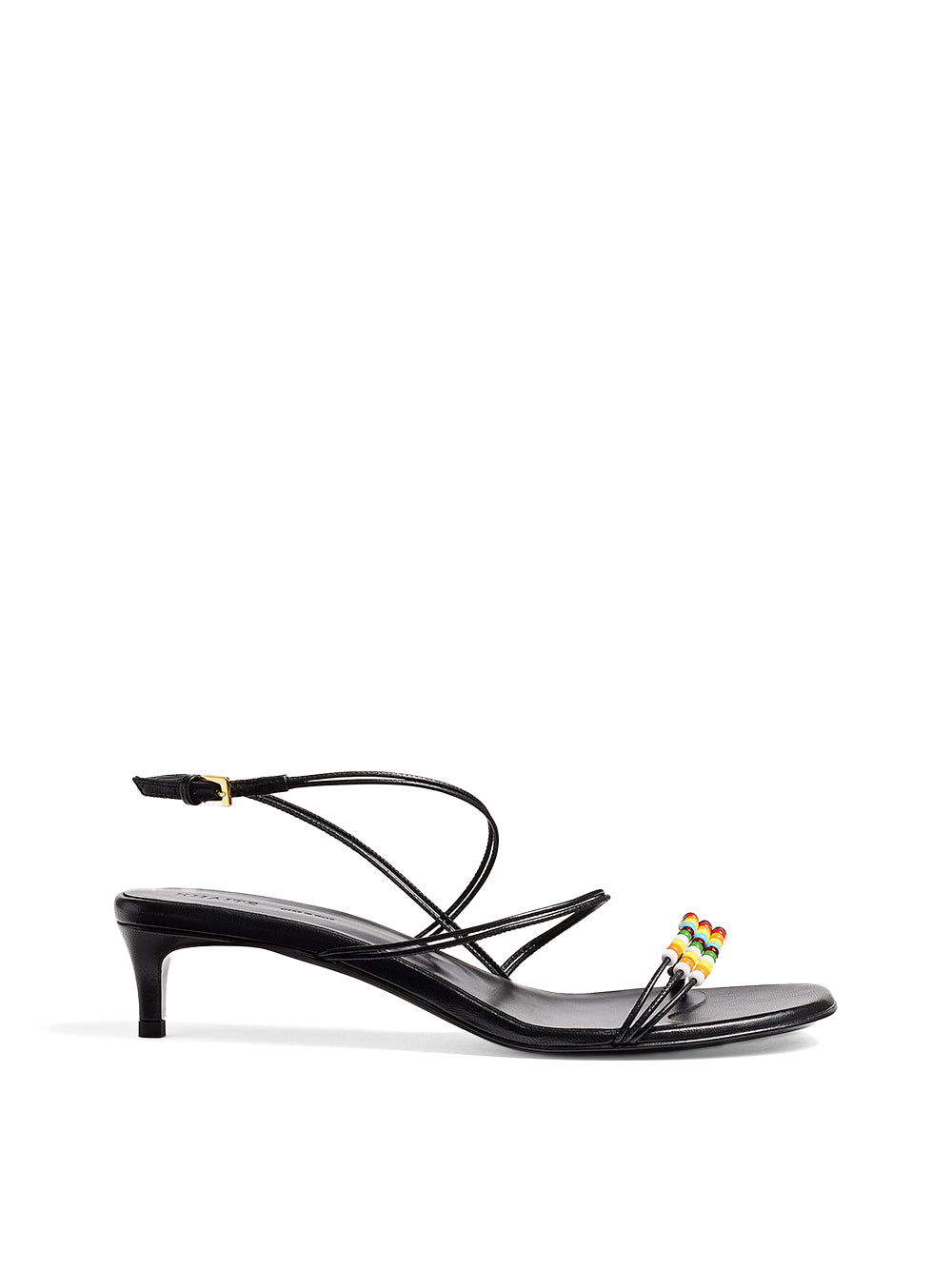 Loop Beaded Kitten Heels