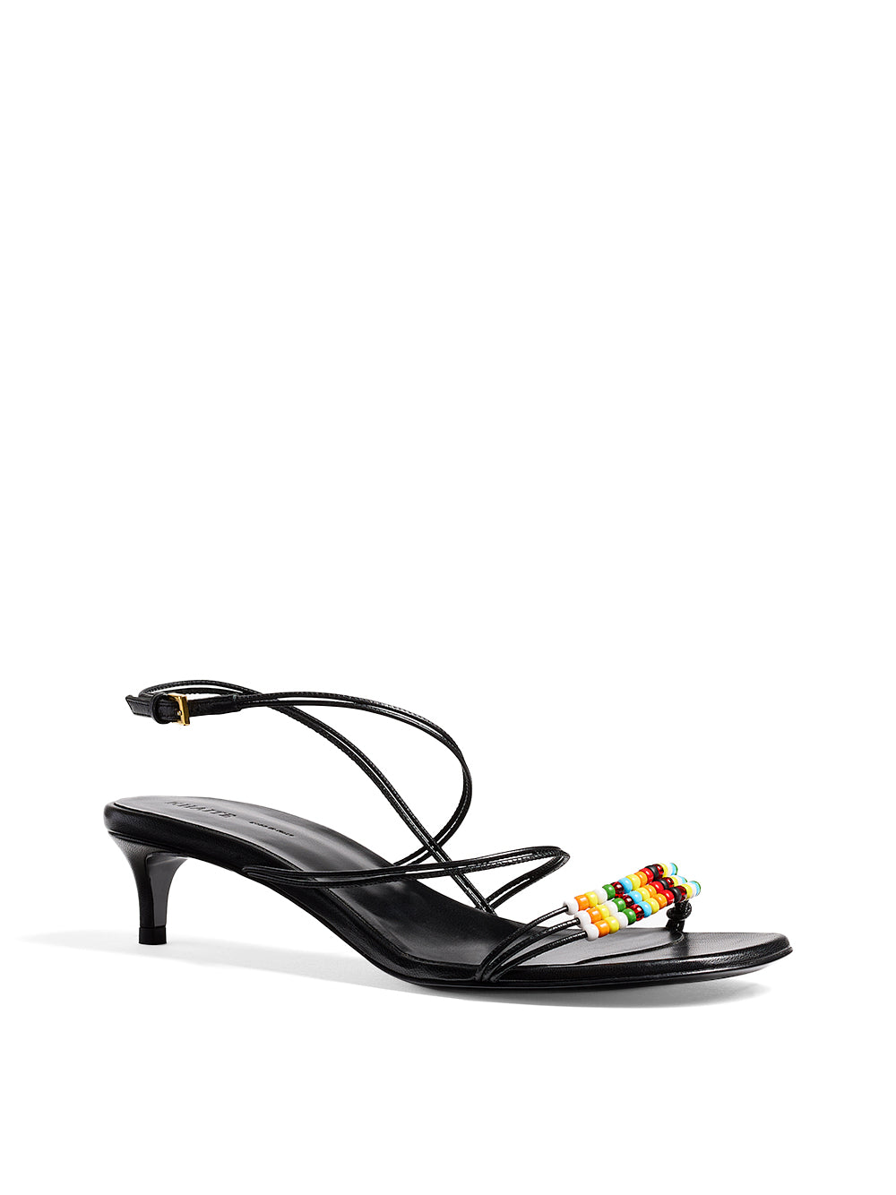 Loop Beaded Kitten Heels
