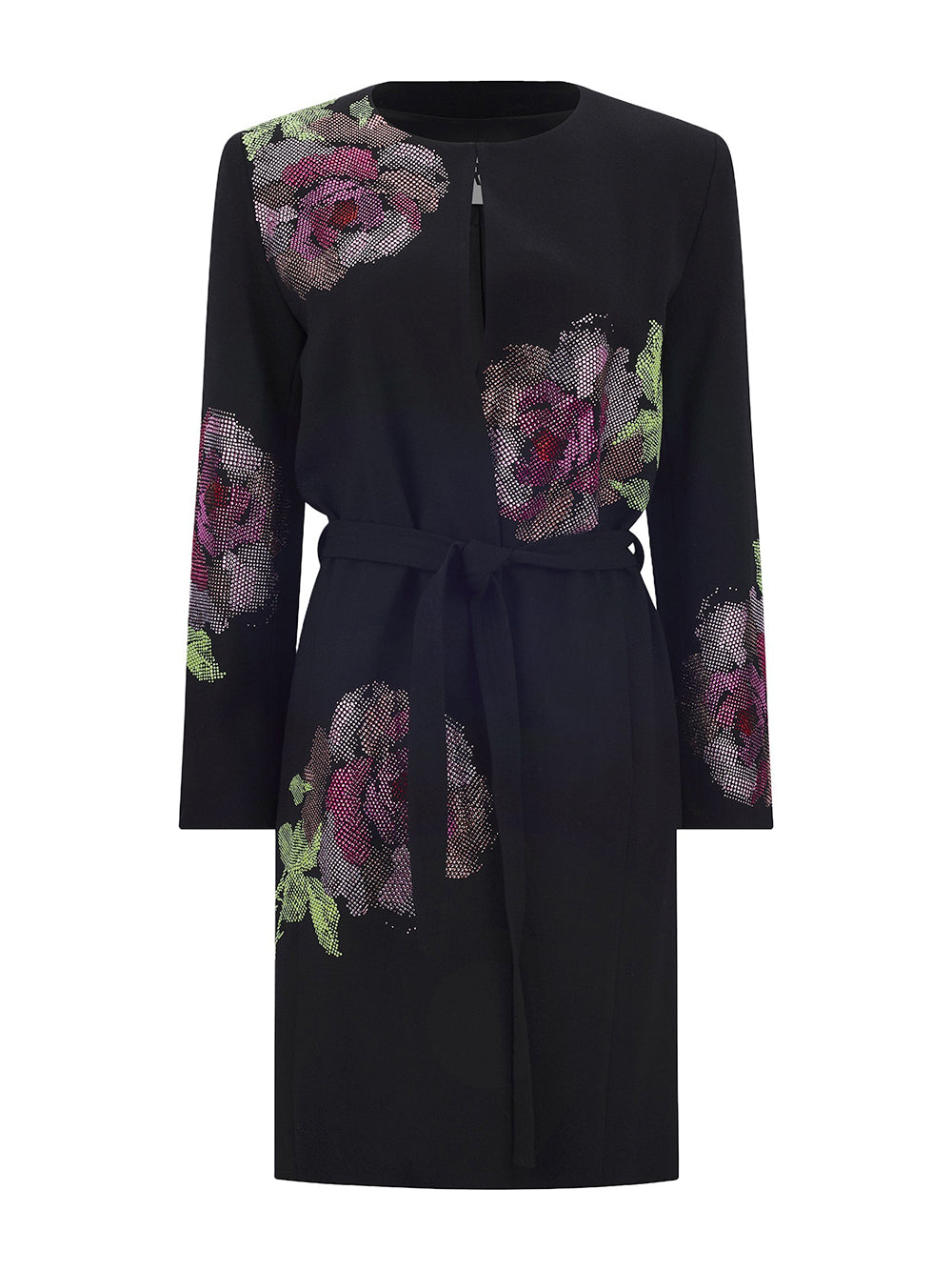 American Beauty Belted Collarless Coat