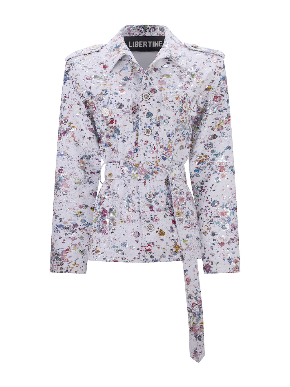 Flower Mirror Ball Safari Jacket