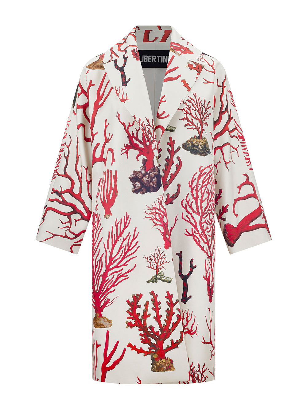 Venetian Coral Oversized Silk Coat