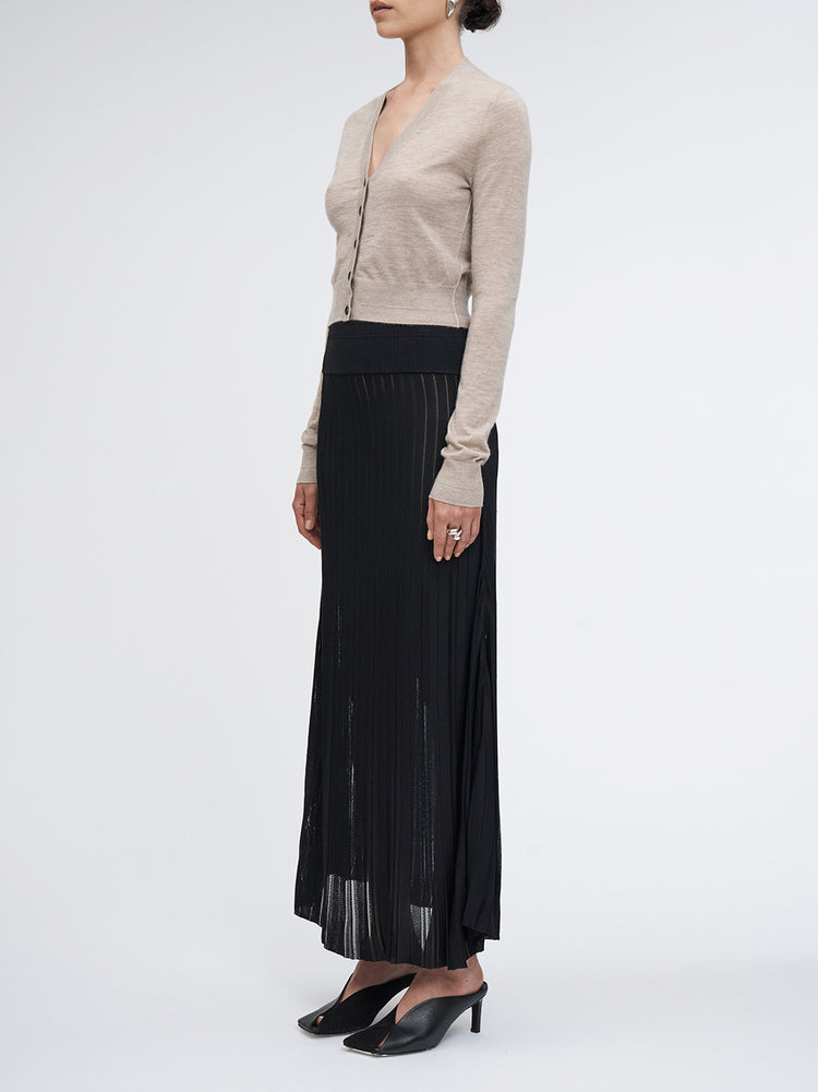 【THE MOZZ】Mary Pleated Skirt Mary Crackled Faux Leather Mini Skirt - Burgundy – The