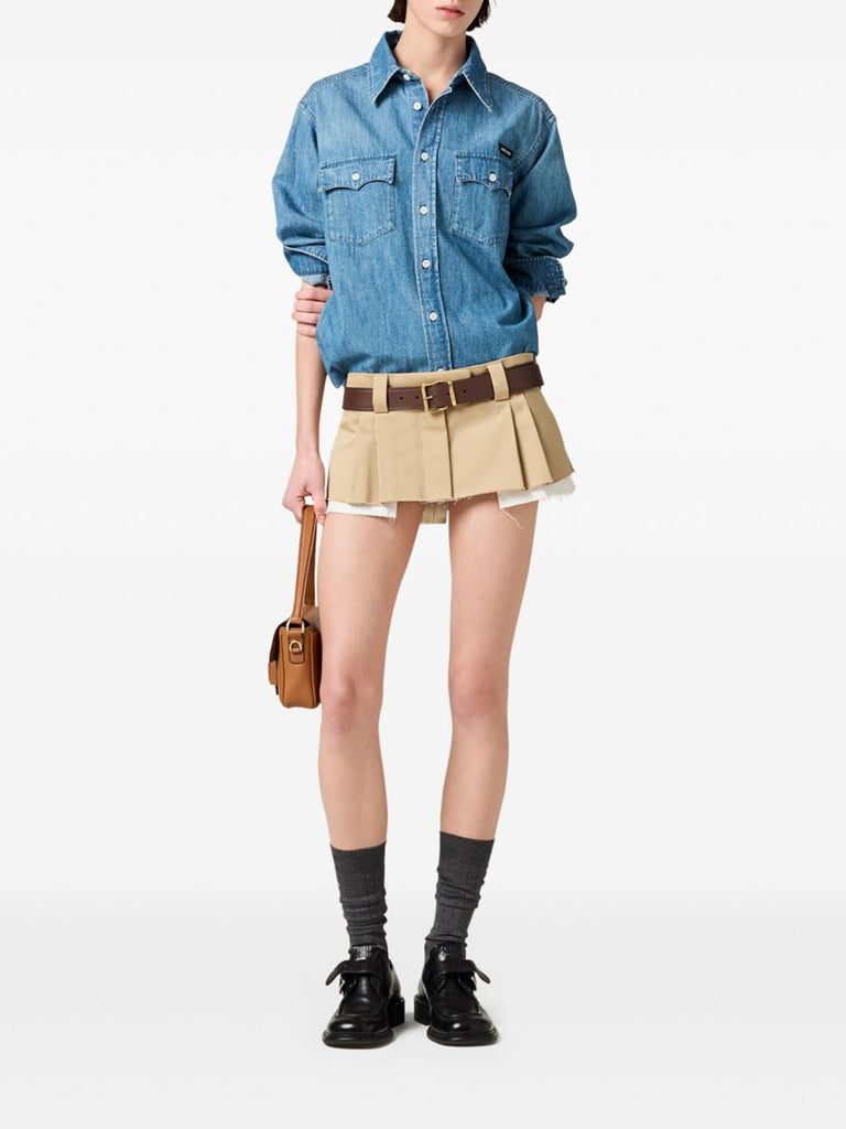 タグ付き‼️ MIU MIU Chambray Denim Shirt Miu Miu | Chambray Shirt – Kirna Zabête
