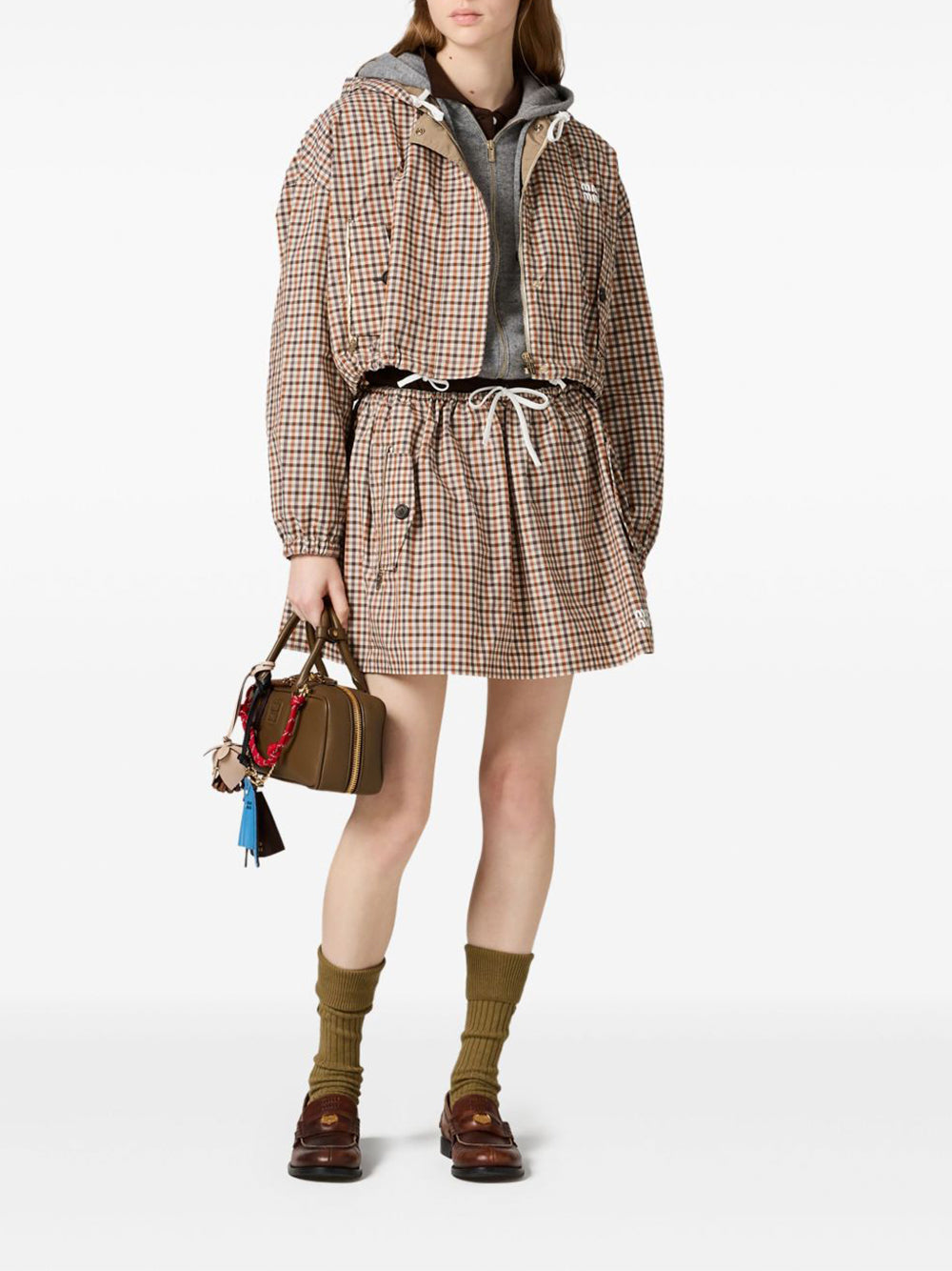 Vichy Check Technical Blouson Jacket