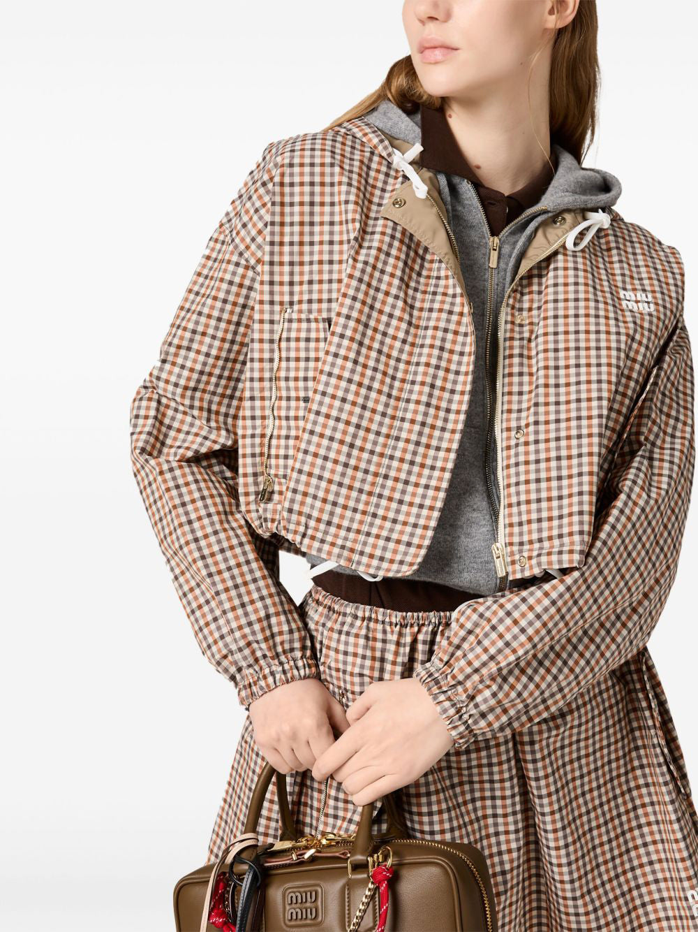Vichy Check Technical Blouson Jacket