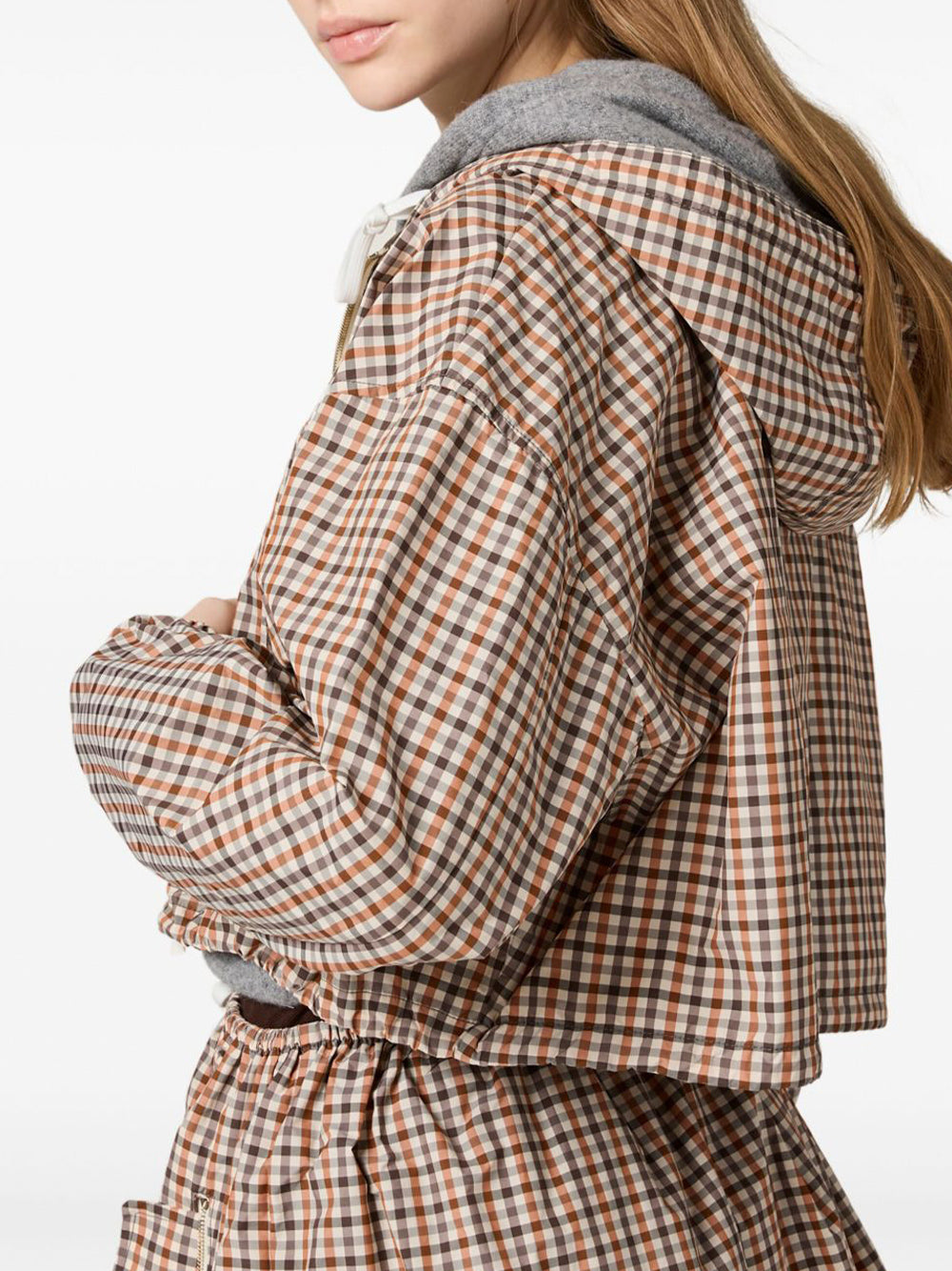 Vichy Check Technical Blouson Jacket