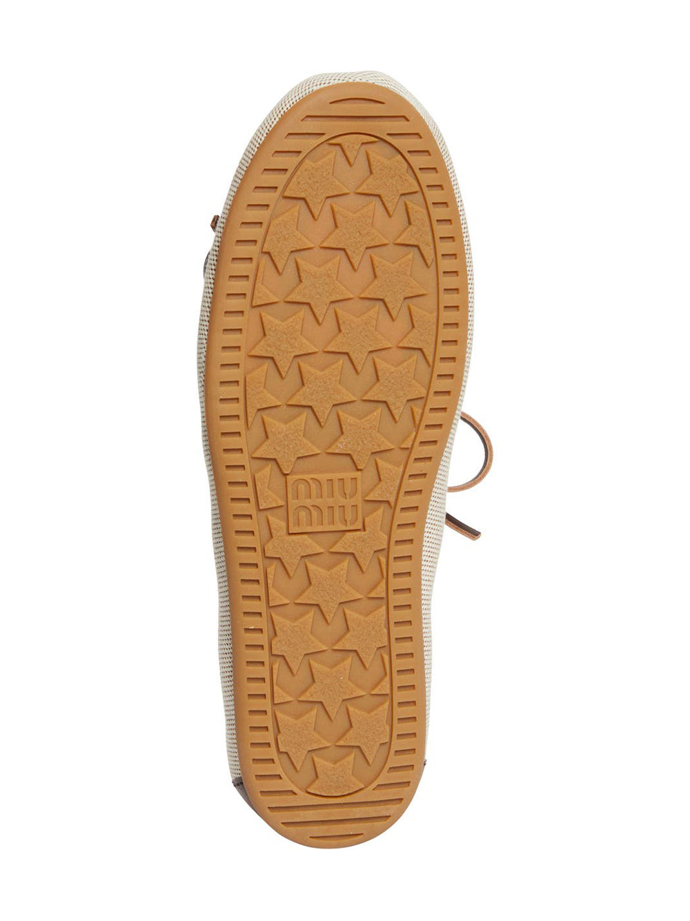 Canvas and Bleached Leather Boat Shoes