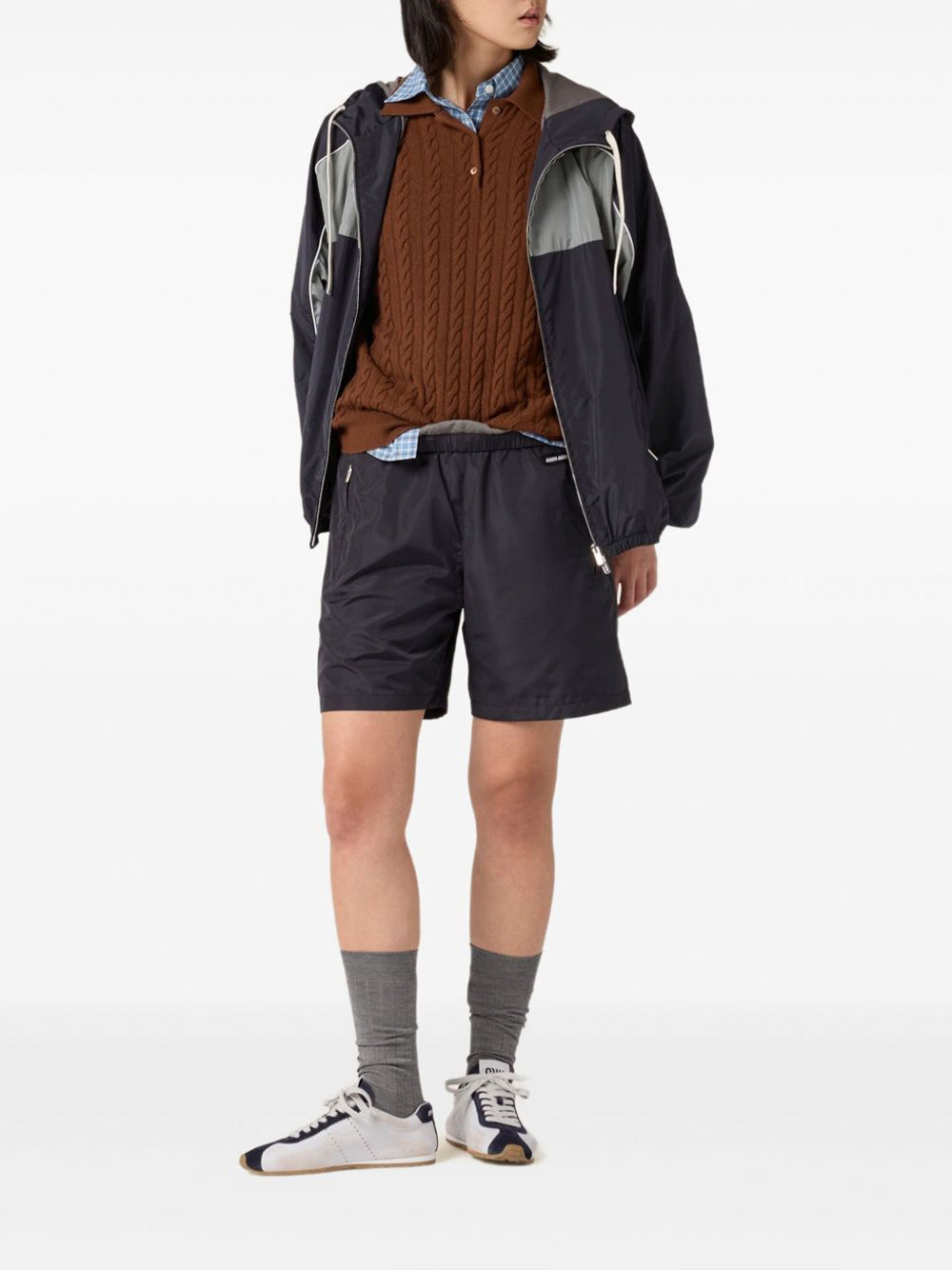 Technical Silk Bermuda Shorts
