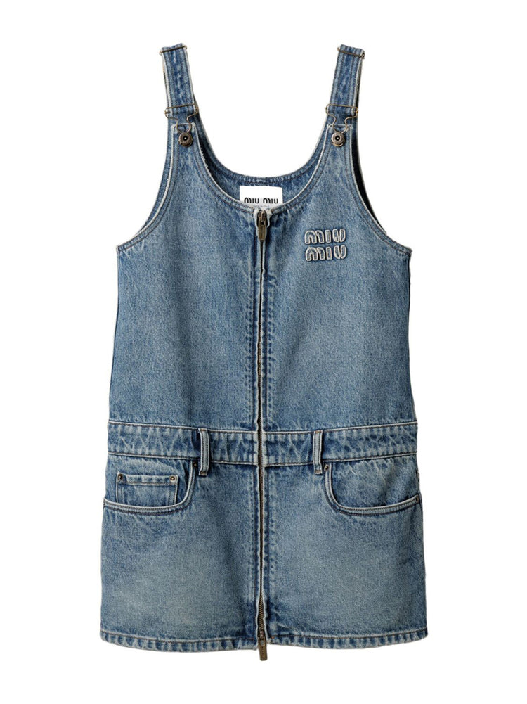 Miu Miu Denim Overall Mini Dress – Kirna Zabête