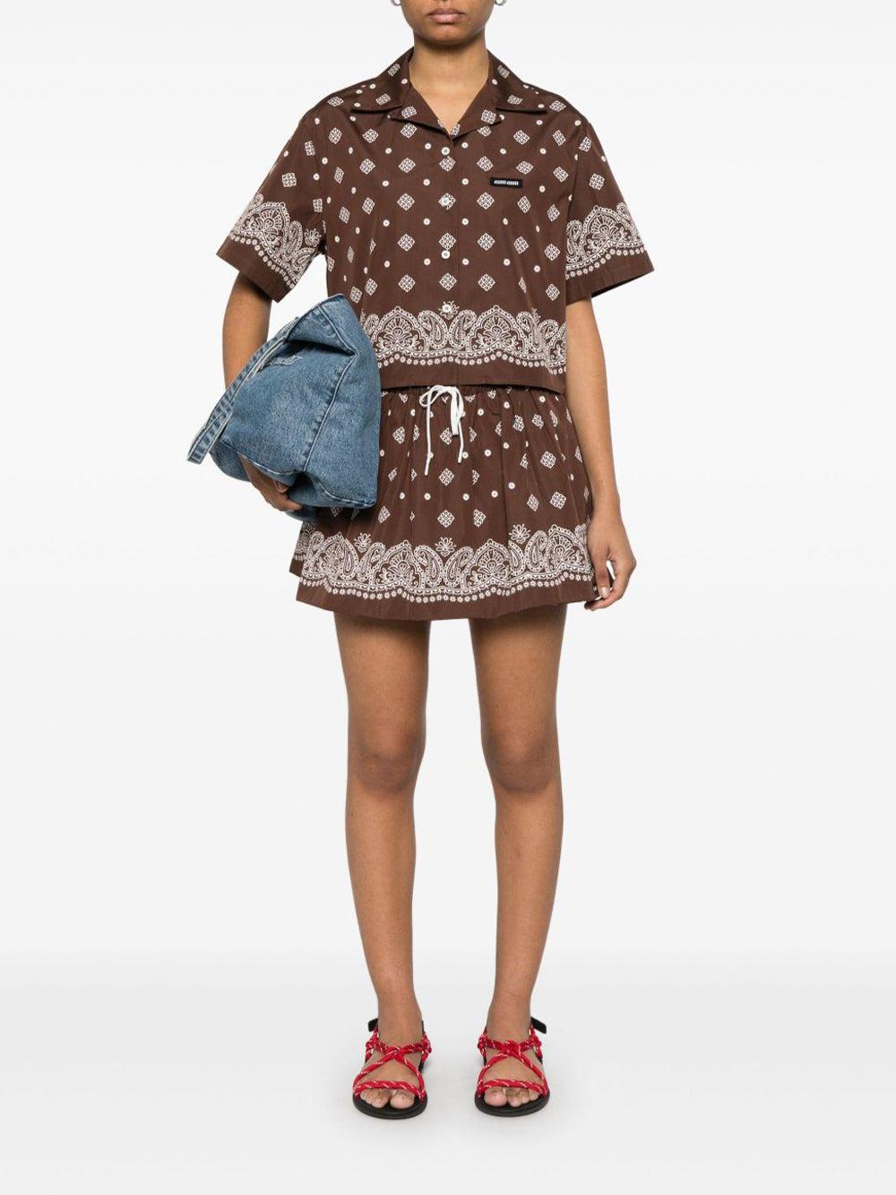 Cropped Bandana Shirt