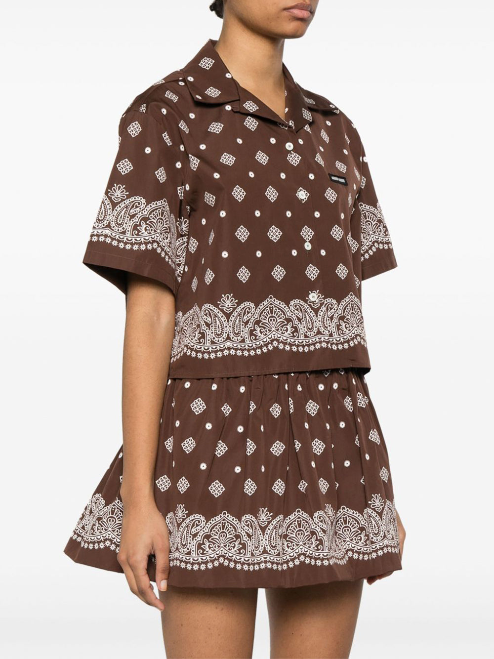 Cropped Bandana Shirt