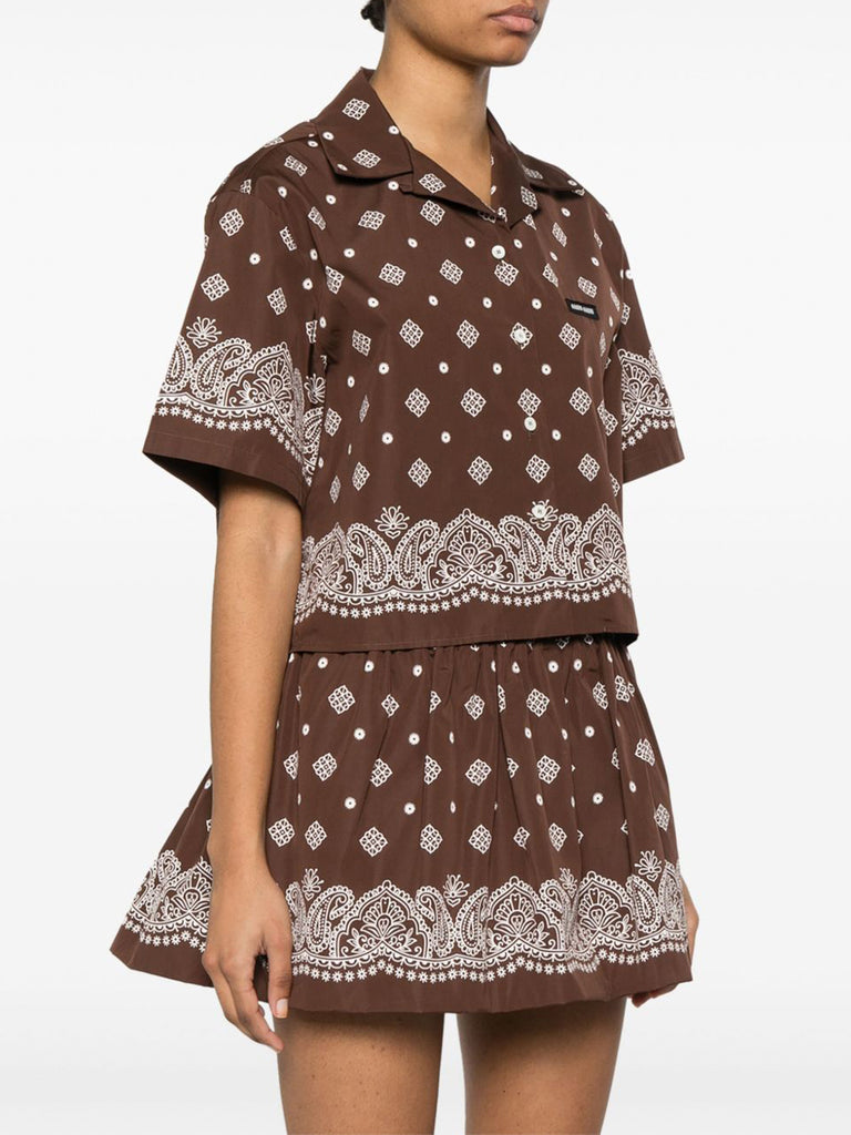 Miu Miu | Cropped Bandana Shirt – Kirna Zabête