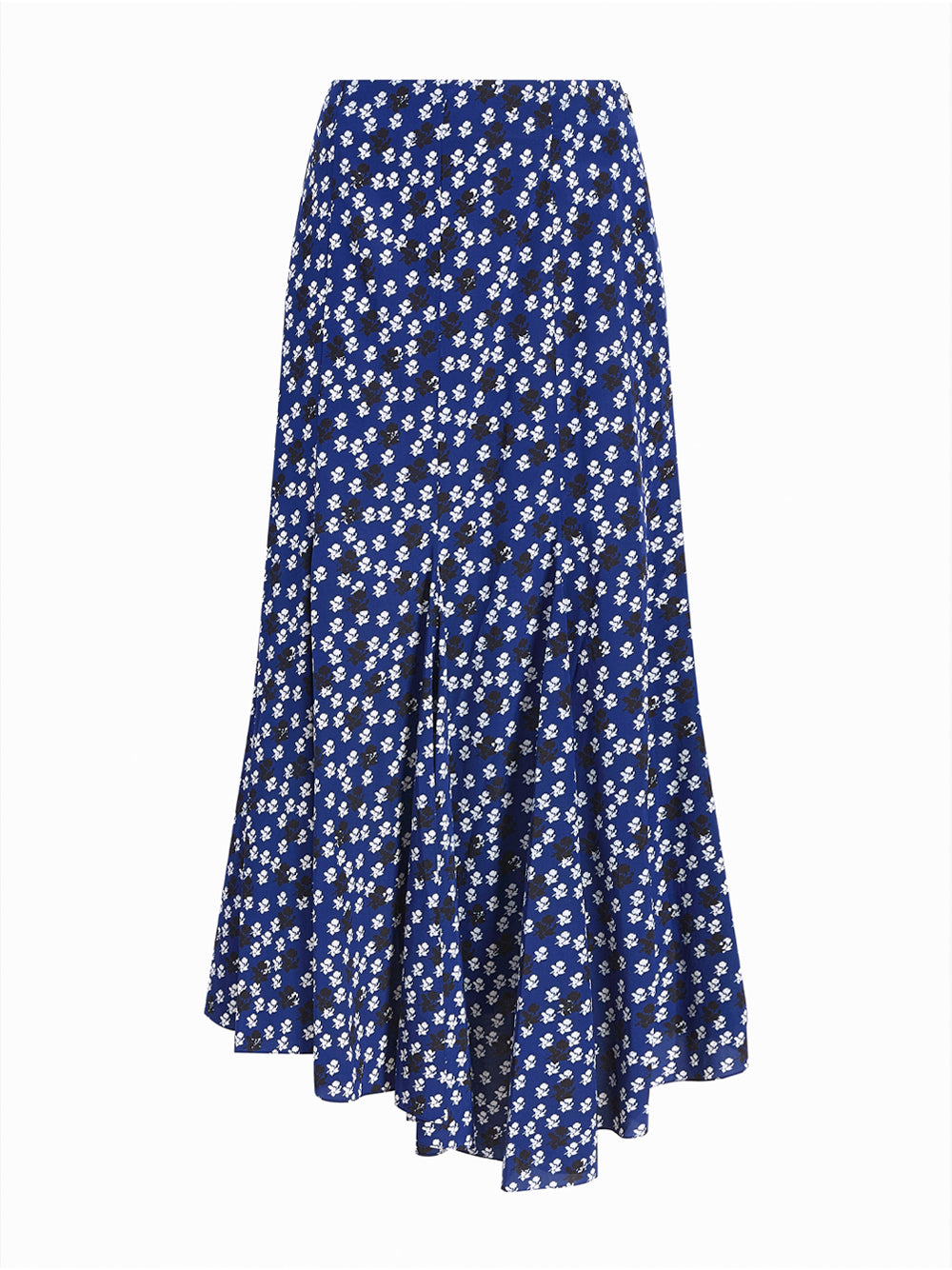 Joelle High-Low Silk Blend Skirt