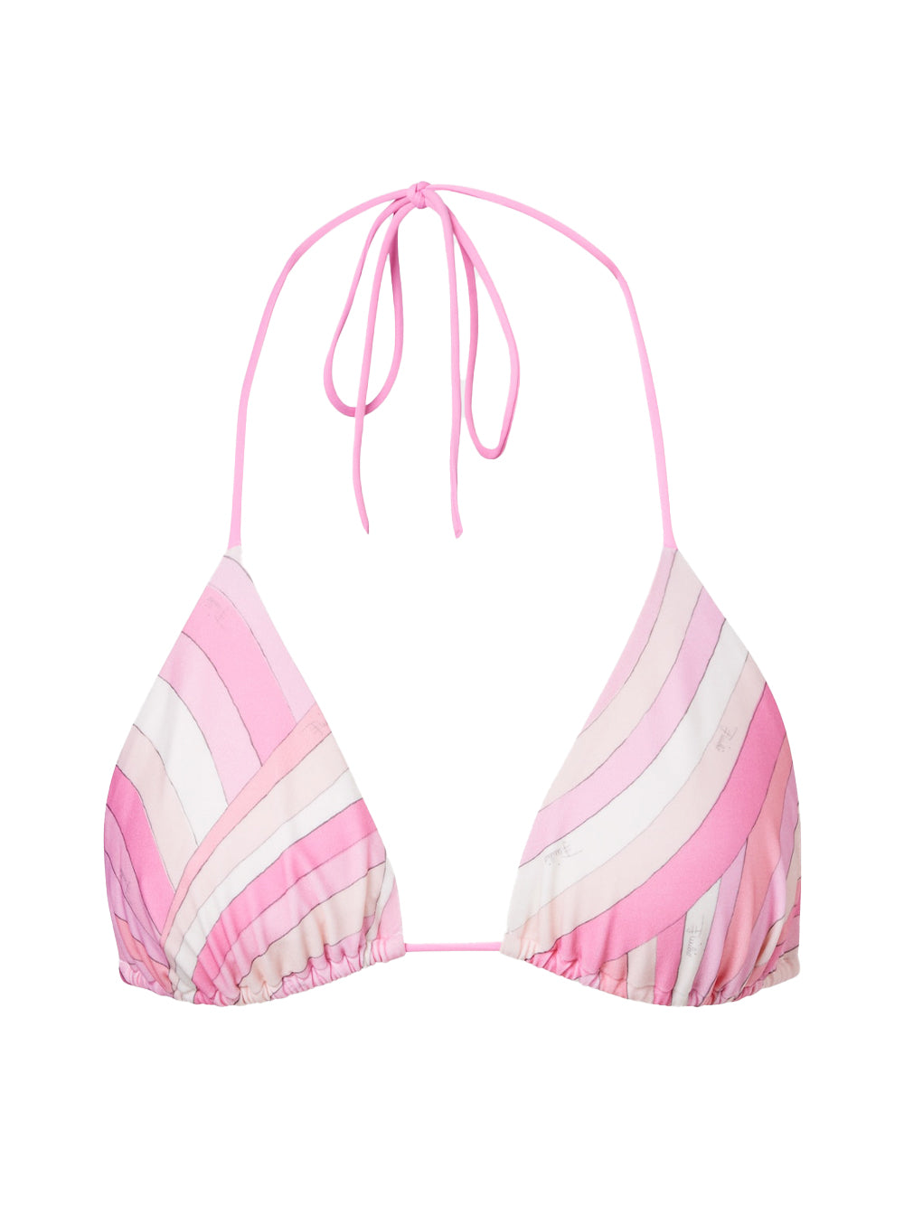 Iride-Print Triangle Bikini Top