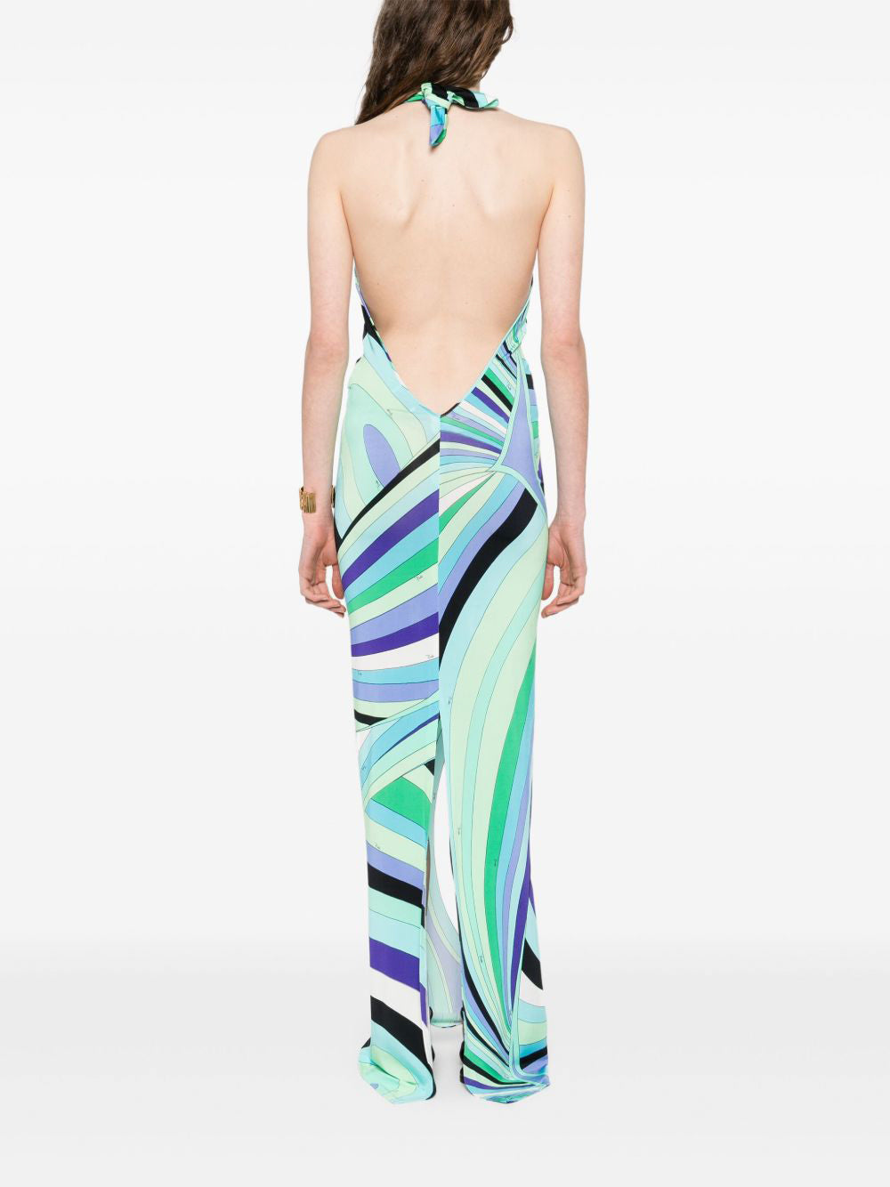 Pucci | Iride-Print Halter Maxi Dress Kirna Zabte Pucci | Iride-Print Halter Maxi Dress Kirna Zabte
