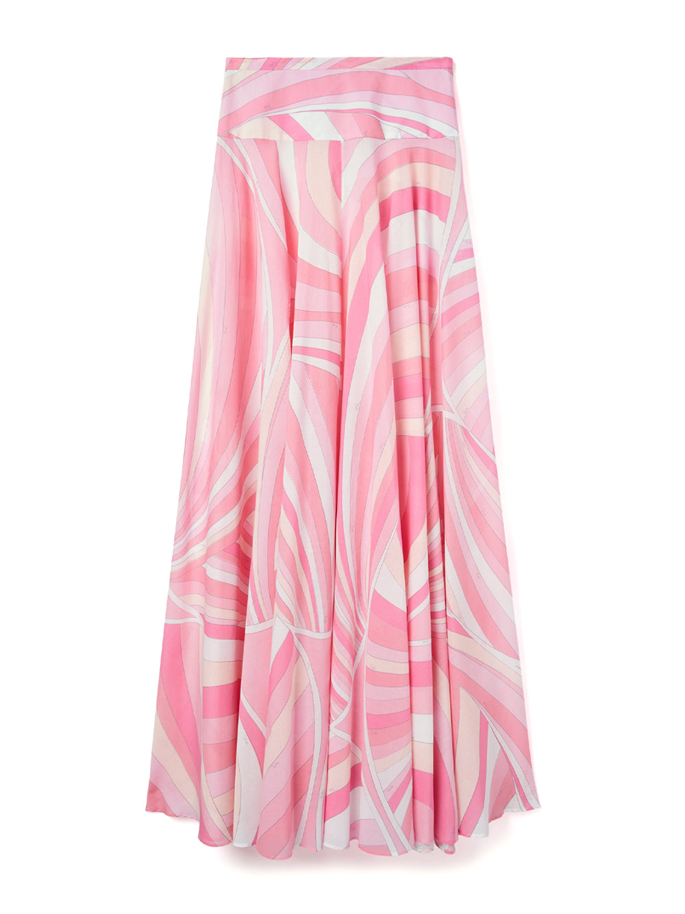 Iride-Print Cotton Muslin Maxi Skirt