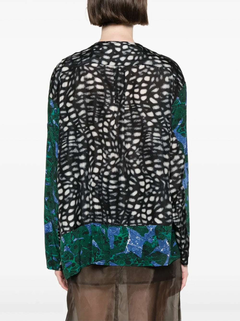 Caias Printed Silk Top