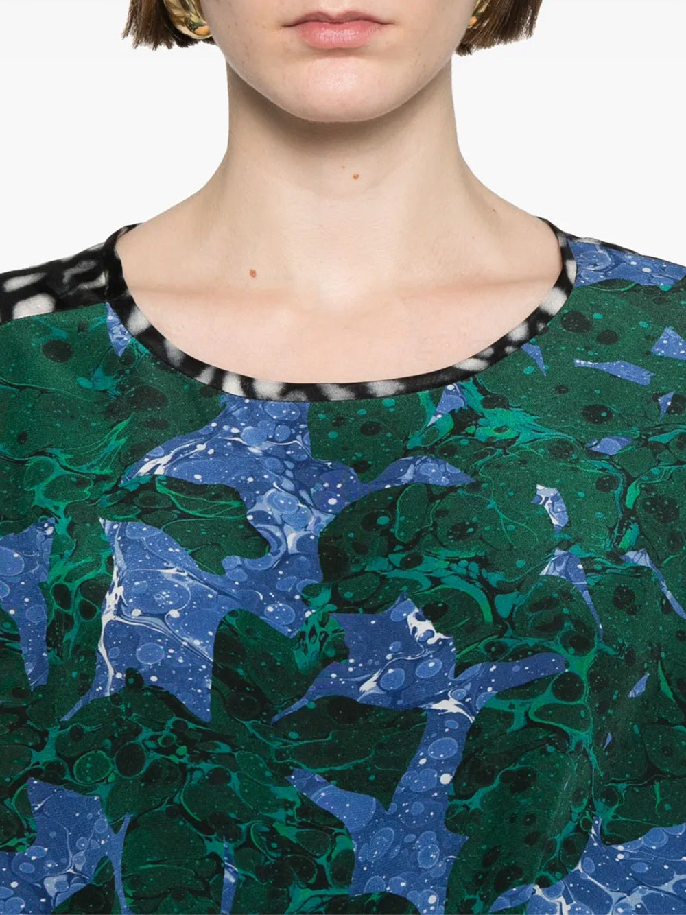 Caias Printed Silk Top