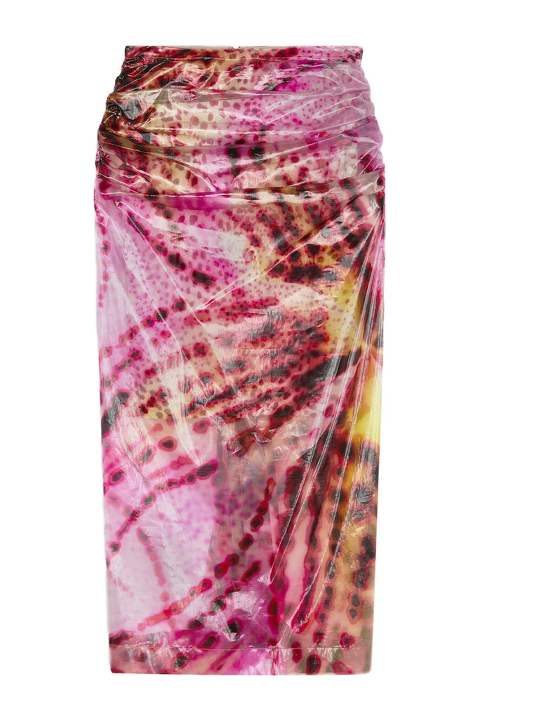 Dries van Noten | Sami Sheer Printed Midi Skirt – Kirna Zabête
