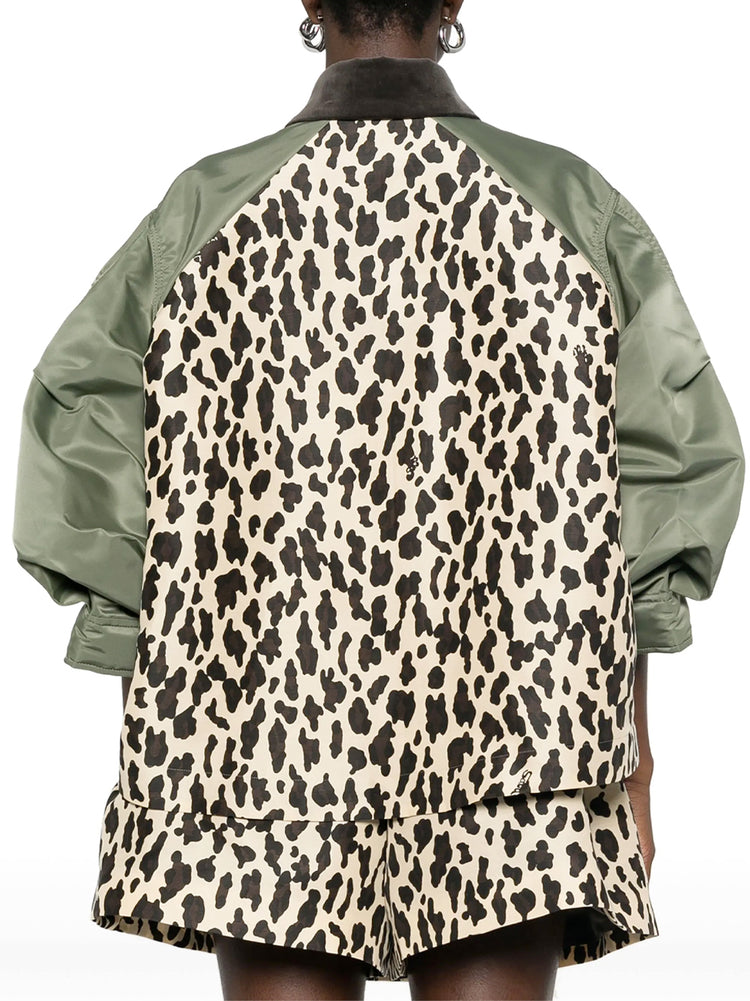【VIP価格★関税込】Sacai/ Leopard Print x Nylon Twill Jacket sacai | Leopard Print x Nylon Twill Jacket – Kirna Zabête