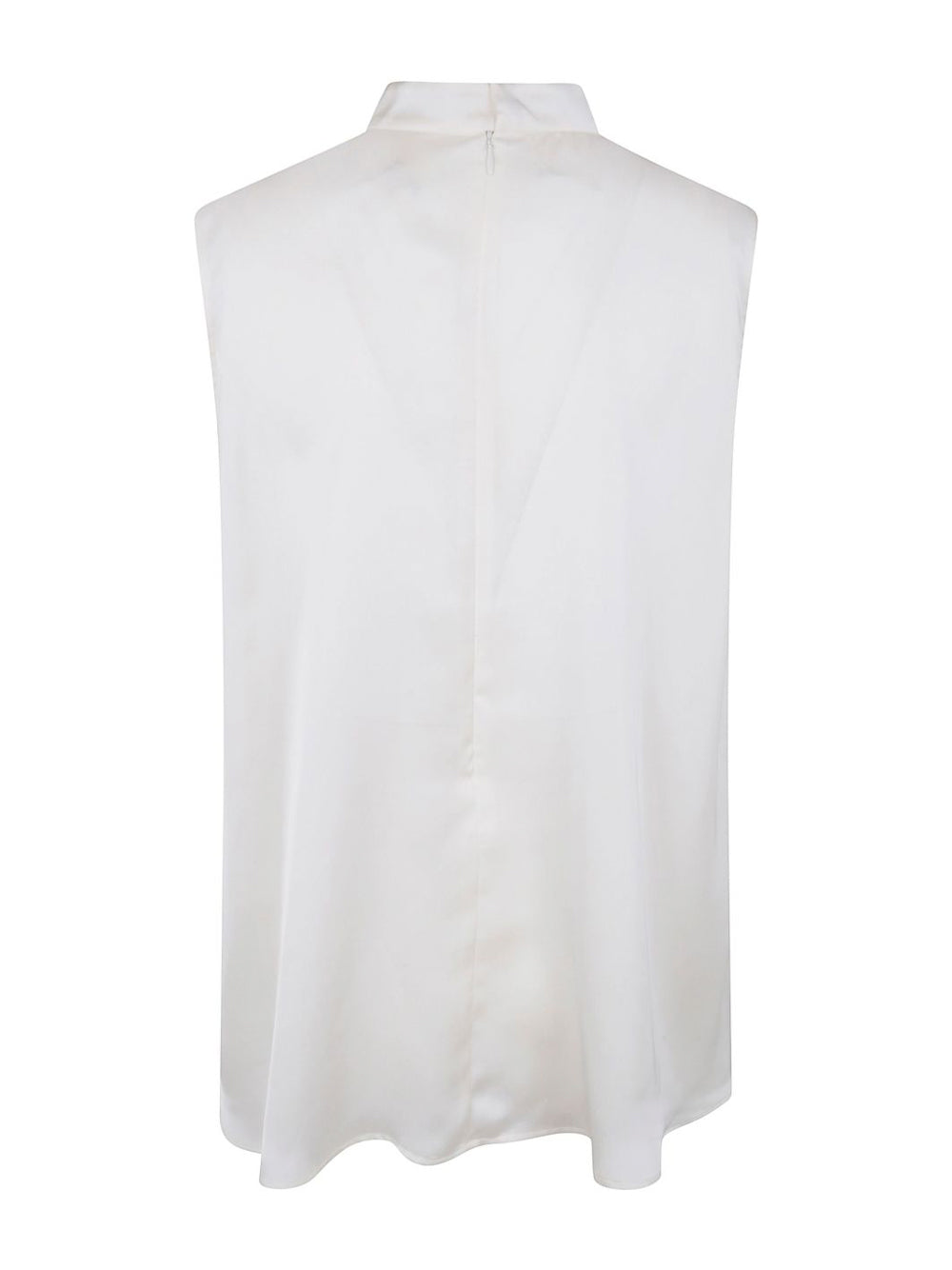 Satin x Chiffon Ruffled Blouse