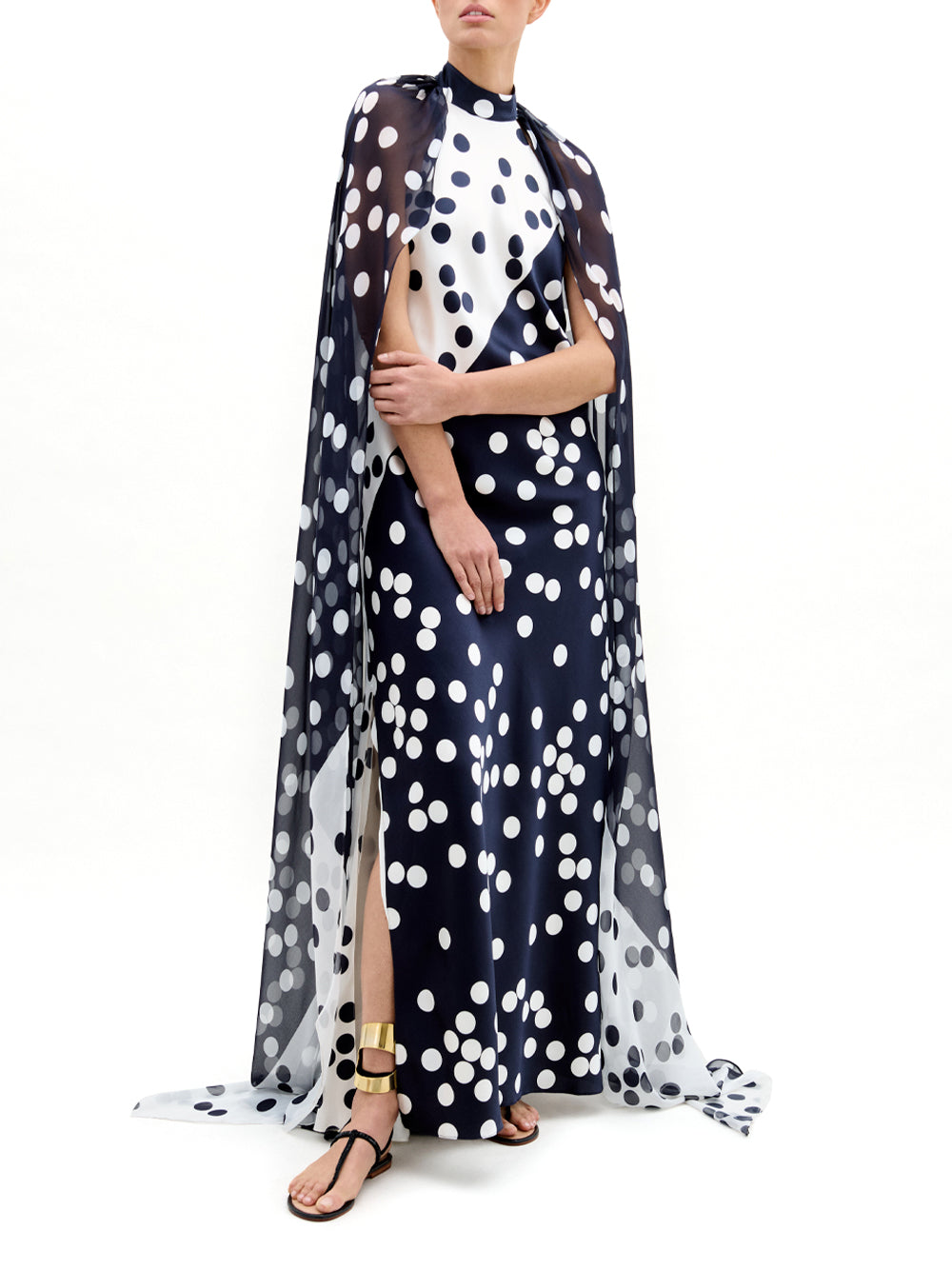 Sabina Cape Maxi Dress