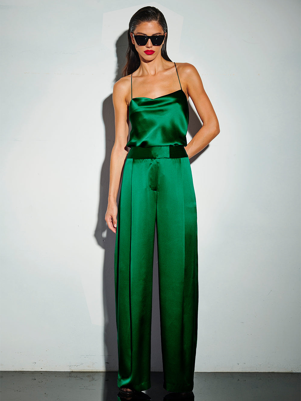 Relaxed Silk Trousers