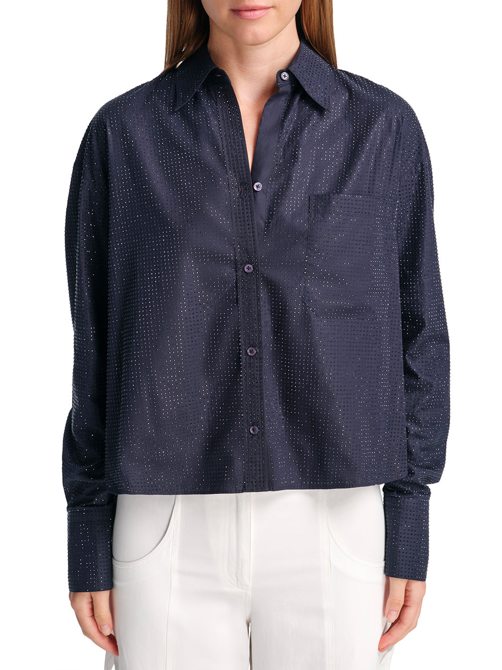 Average Joe Shirt in Superfine Cotton with Crystals