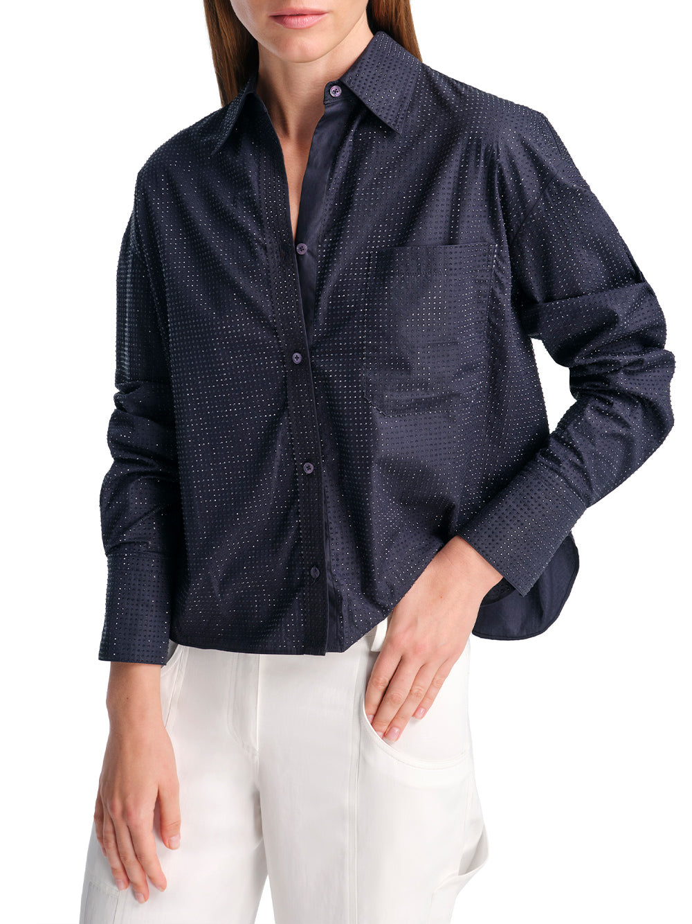 Average Joe Shirt in Superfine Cotton with Crystals