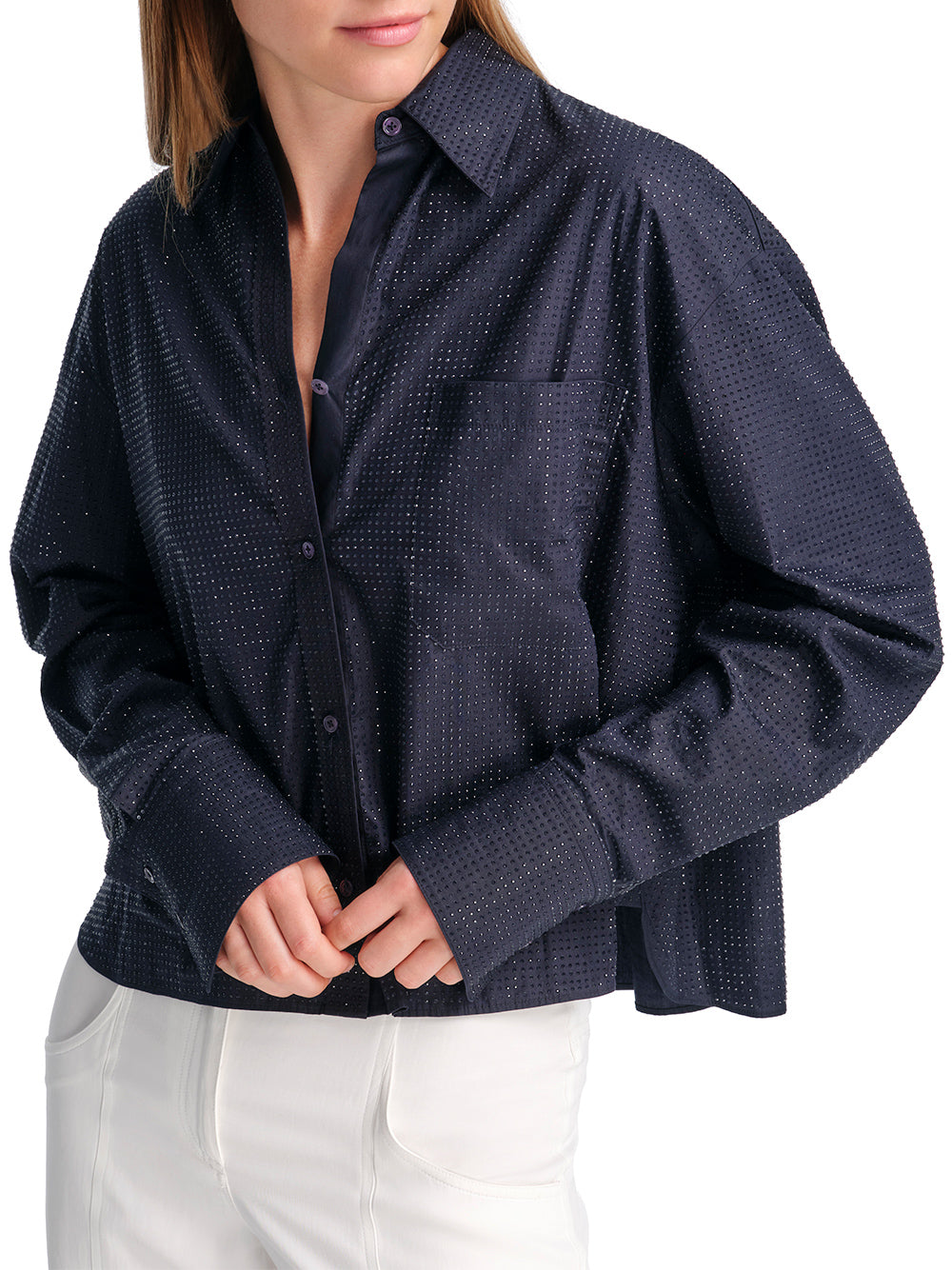 Average Joe Shirt in Superfine Cotton with Crystals