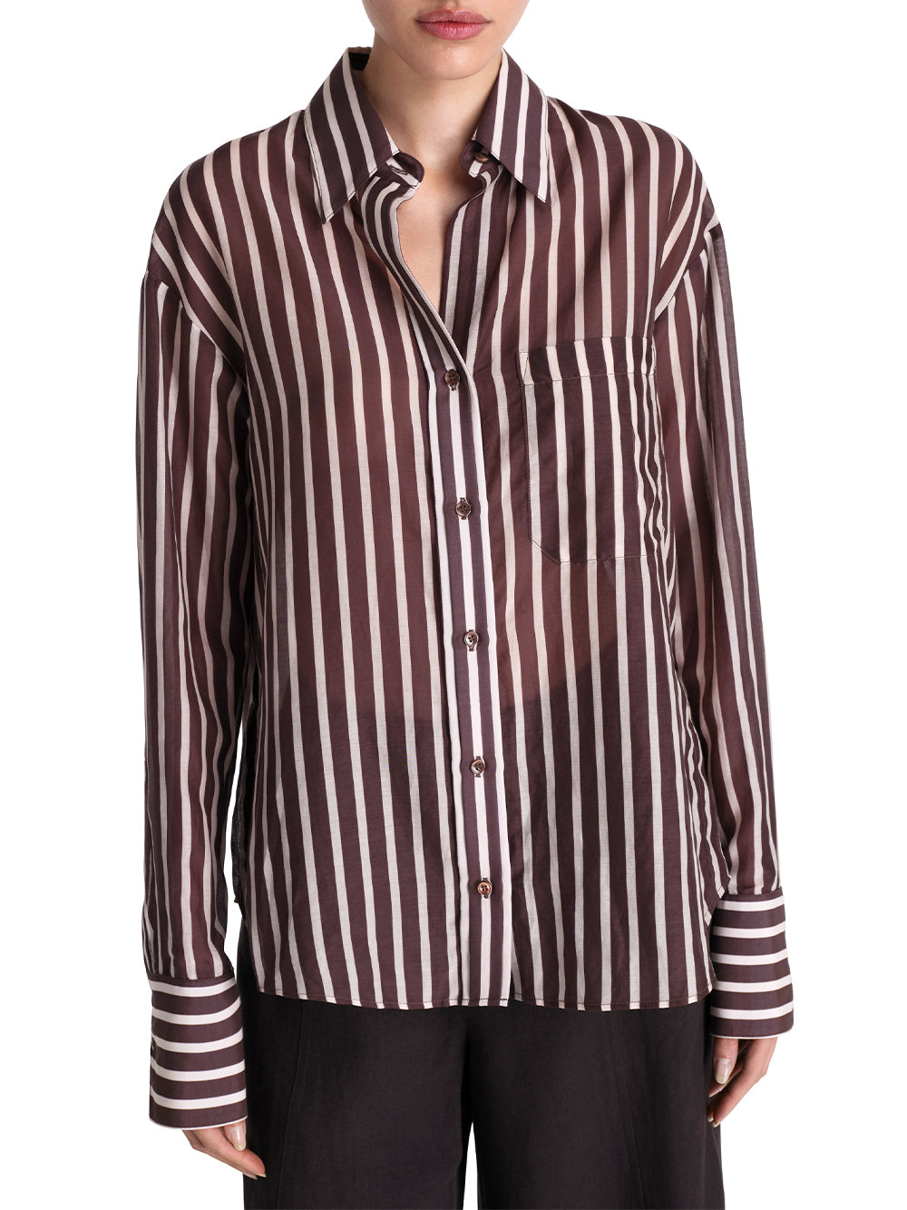 Joey Shirt in Washed Silk Habotai