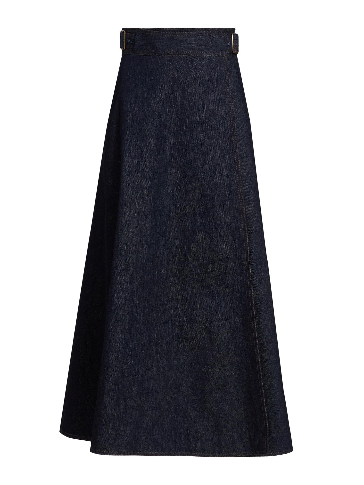 Caspian Denim Wrap Skirt