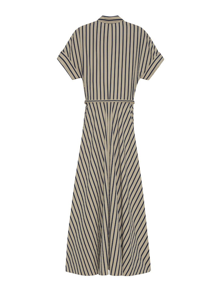 adam lippes dress Sadie Dress, In Khaki/Navy, Size 8, Color:White Alder R69080-10S side pockets A black dress with