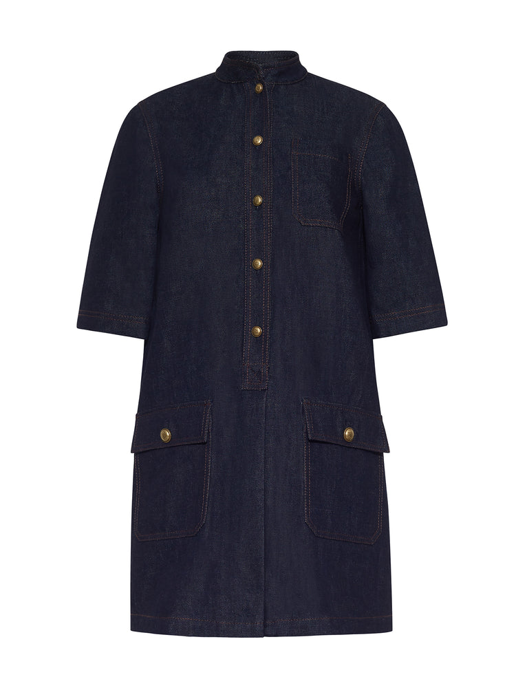 Adam Lippes Women's Lauder Denim Shirtdress - Indigo