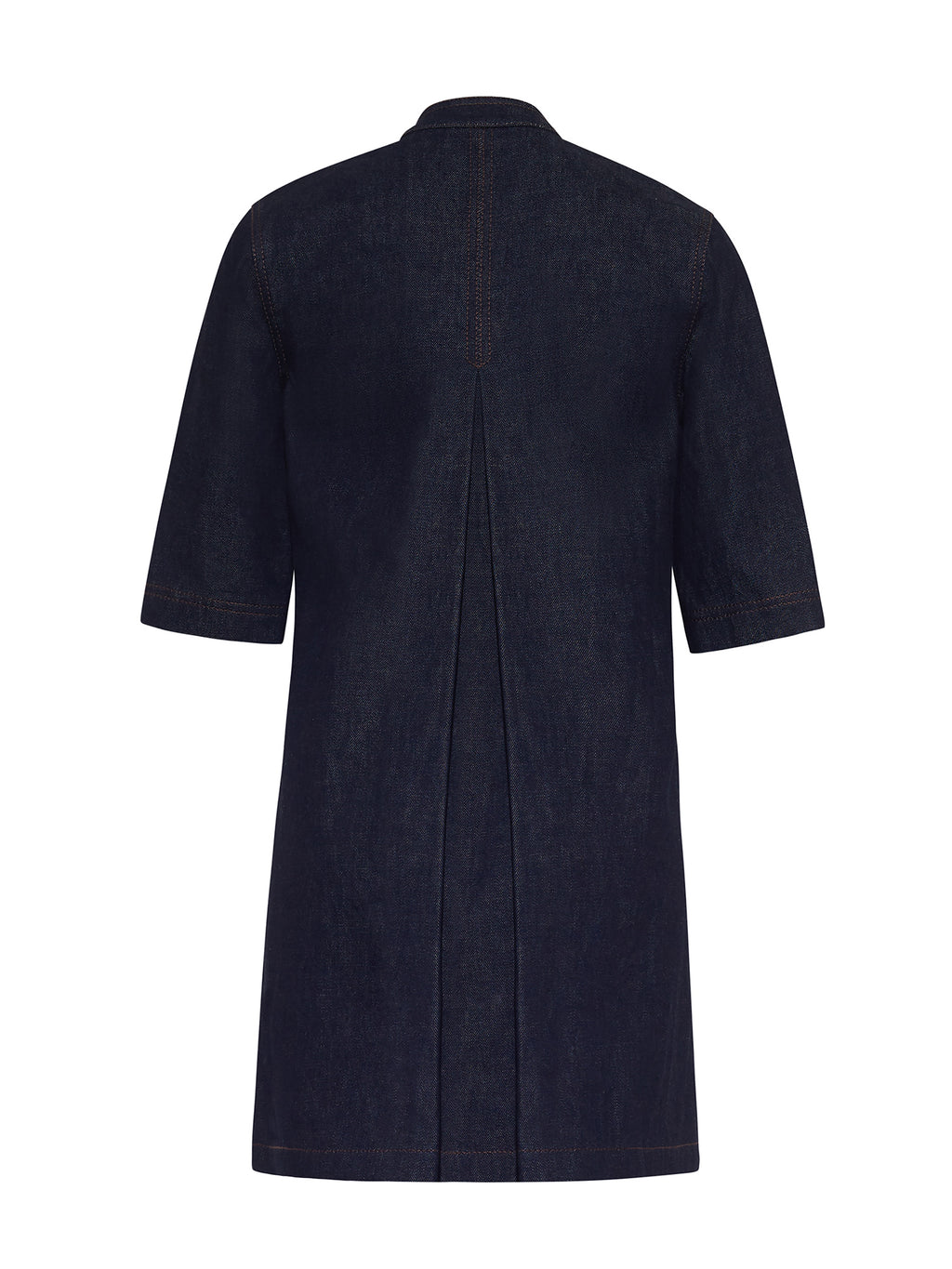 adam lippes denim dress $1450 Adam Lippes Women's Blue Striped Zip Back Corded Mini Denim Dress Size 10