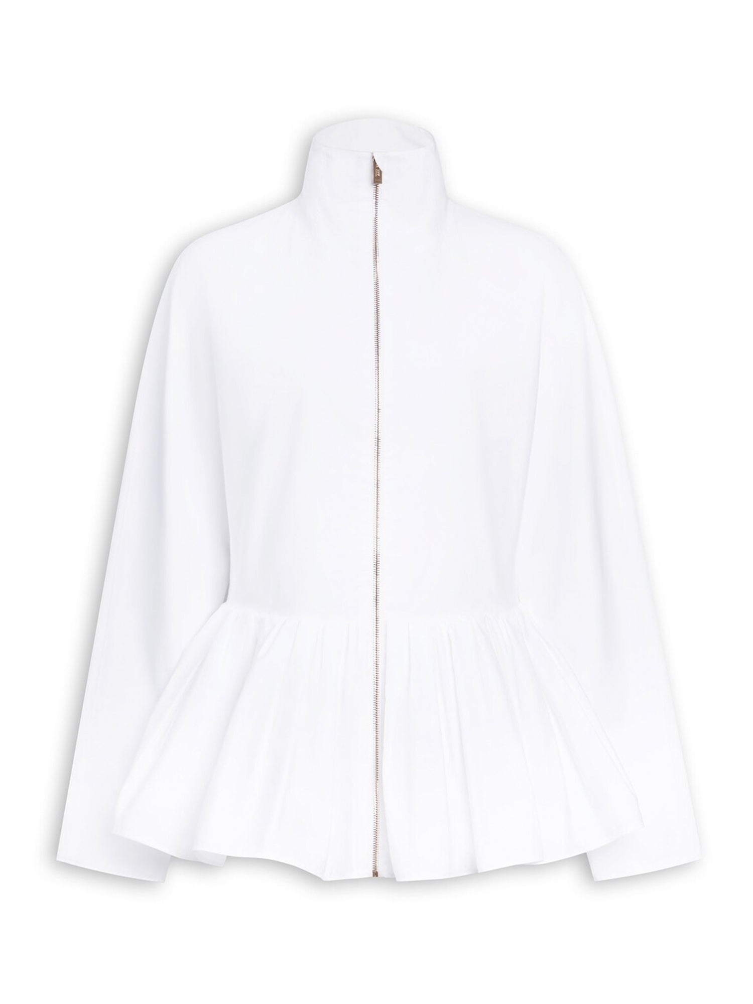 Cotton Poplin Peplum Jacket