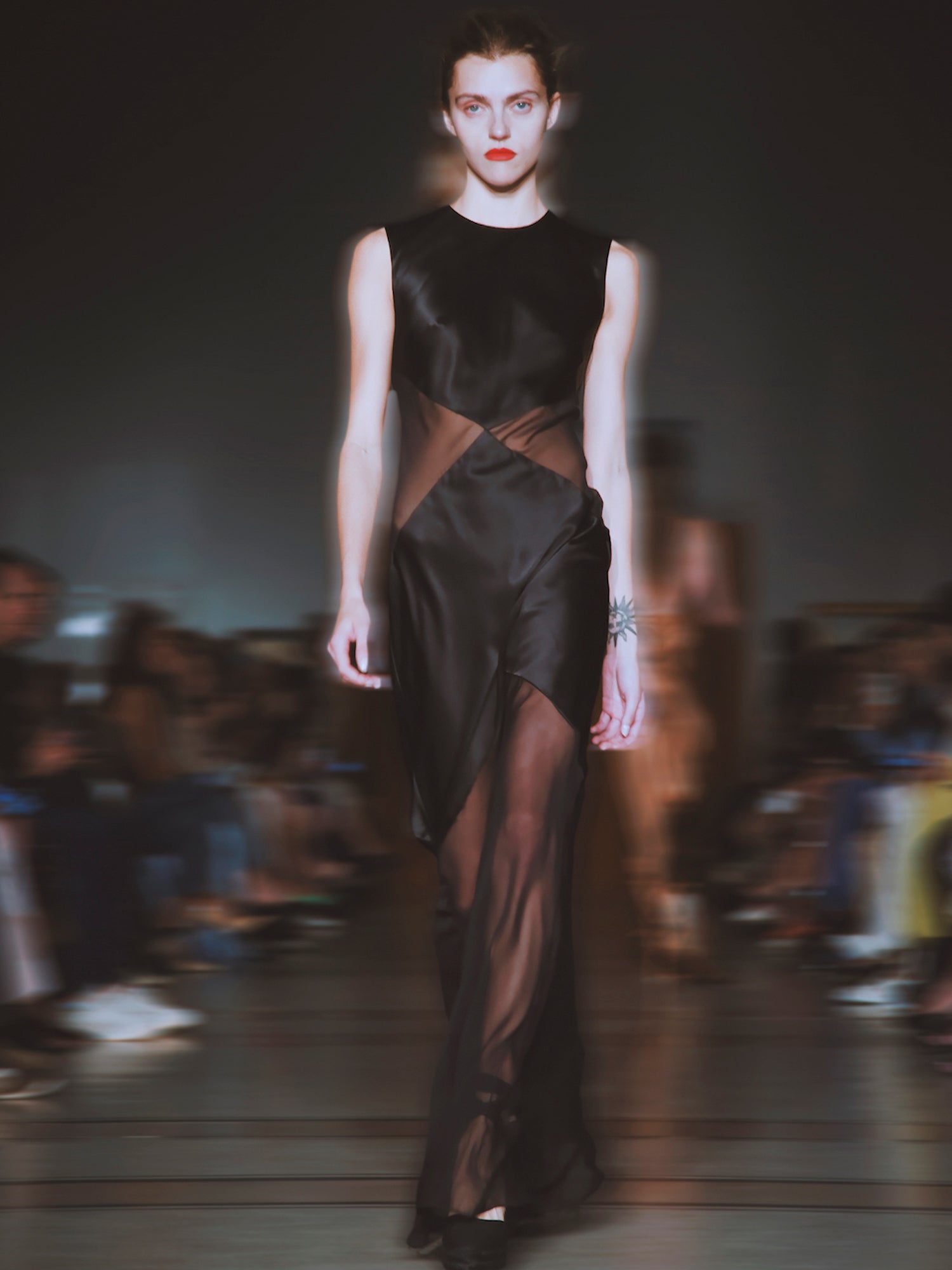 Sheer Cut-Out Gown