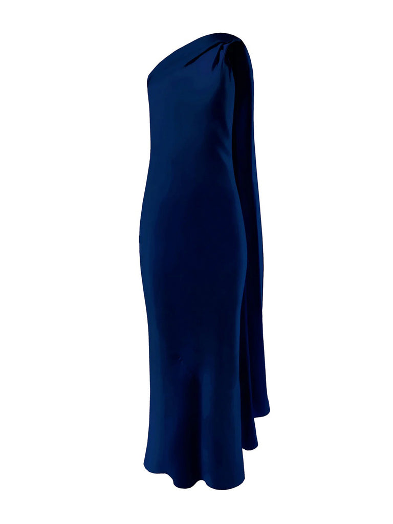 knee length dresses for ladies Alejandria Cowl Neck Maxi Dress Chocolate main image 0