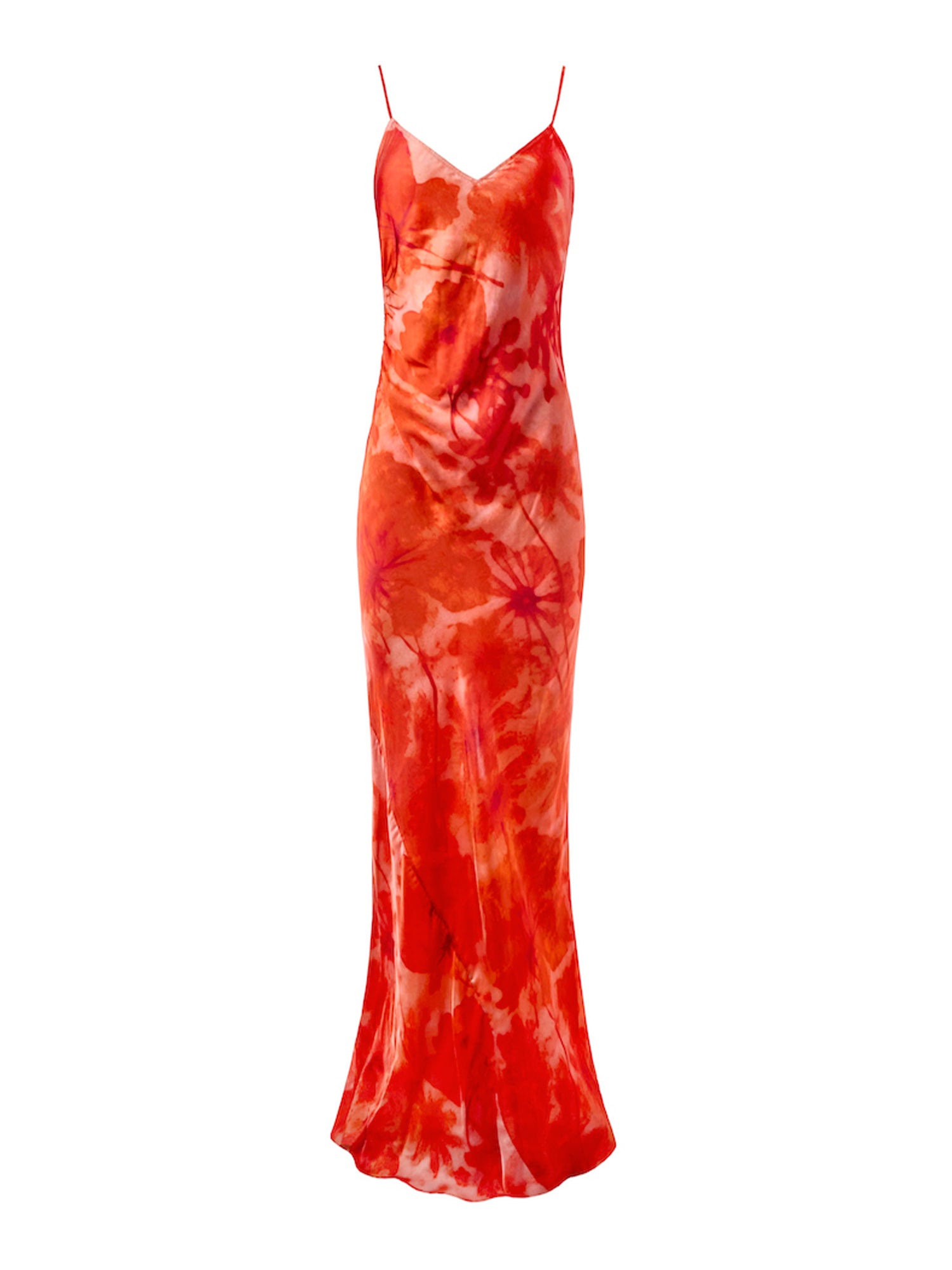 Satin Ruched Gown