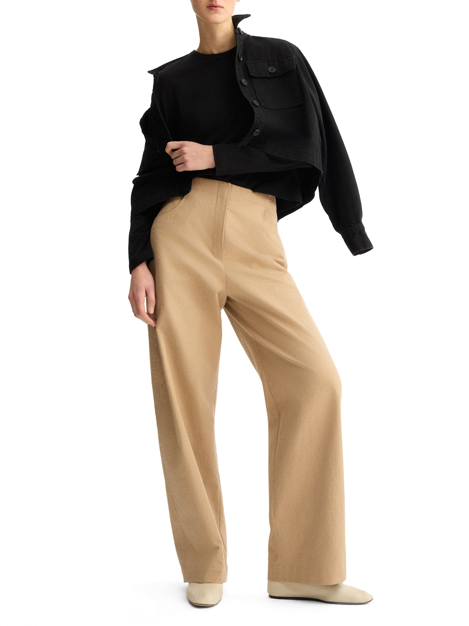 Leroy Flat Front Barrel Pants