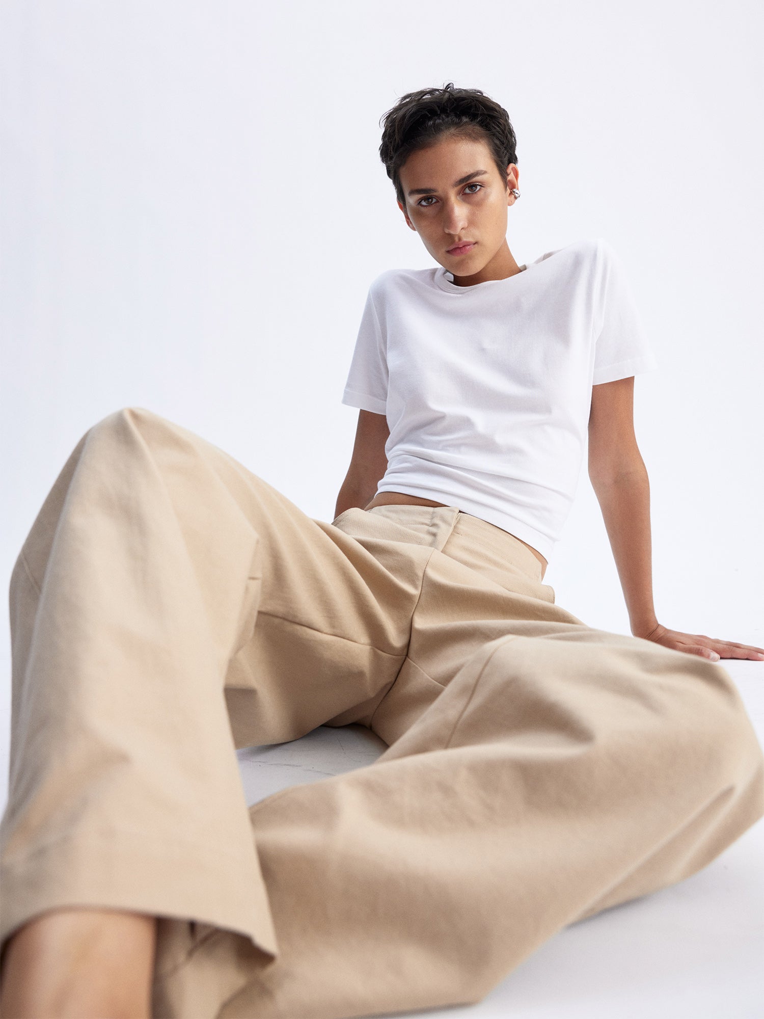 Leroy Flat Front Barrel Pants